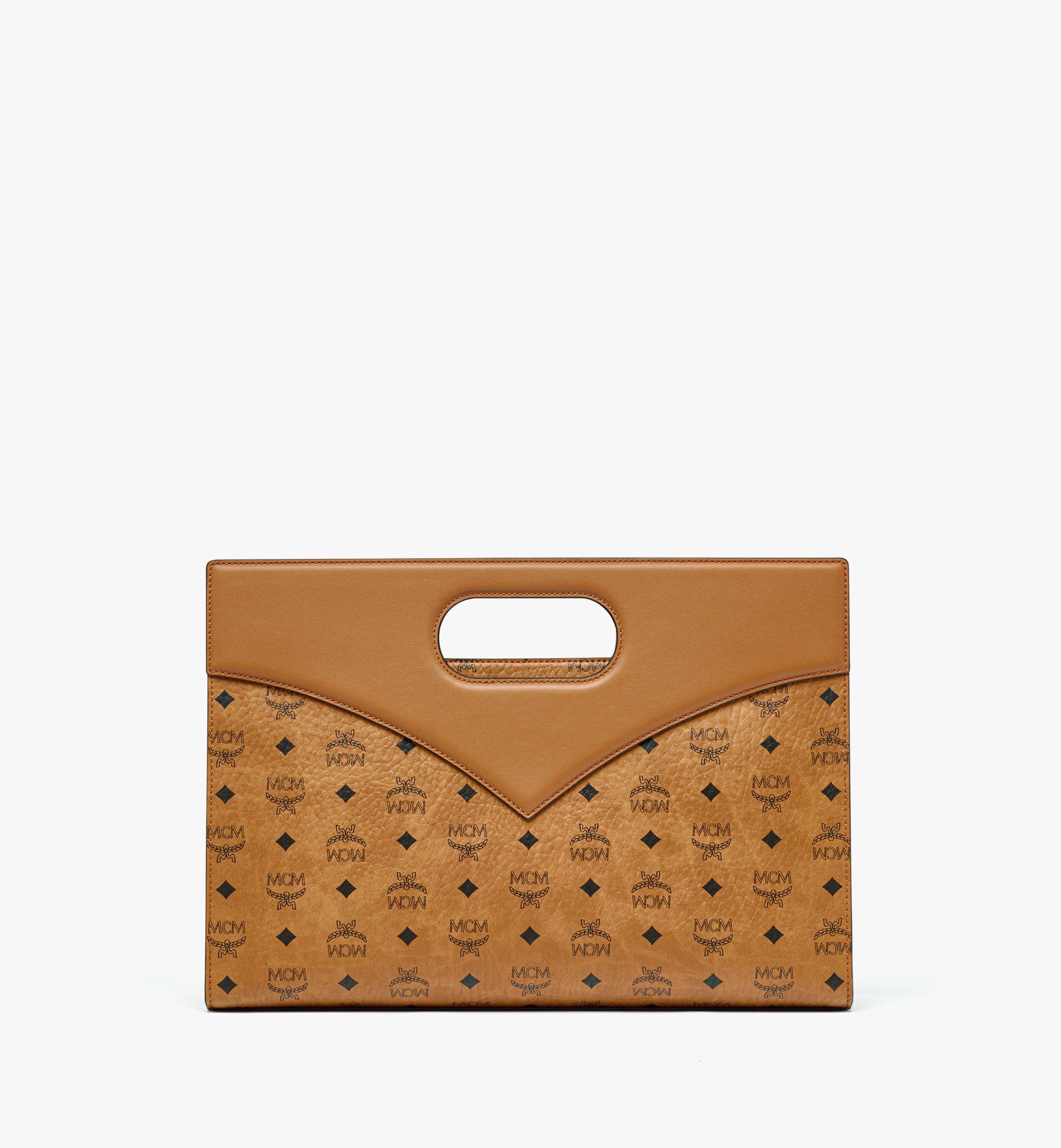 Medium Diamond Tote in Visetos Leather Mix Cognac | MCM ®US