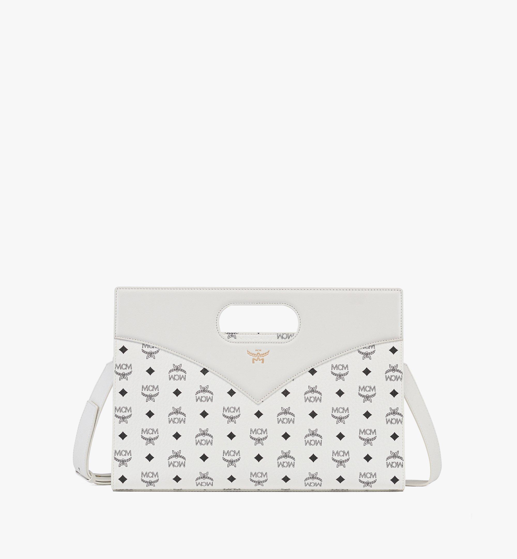 Medium Diamond Tote in Visetos Leather Mix White | MCM ®US