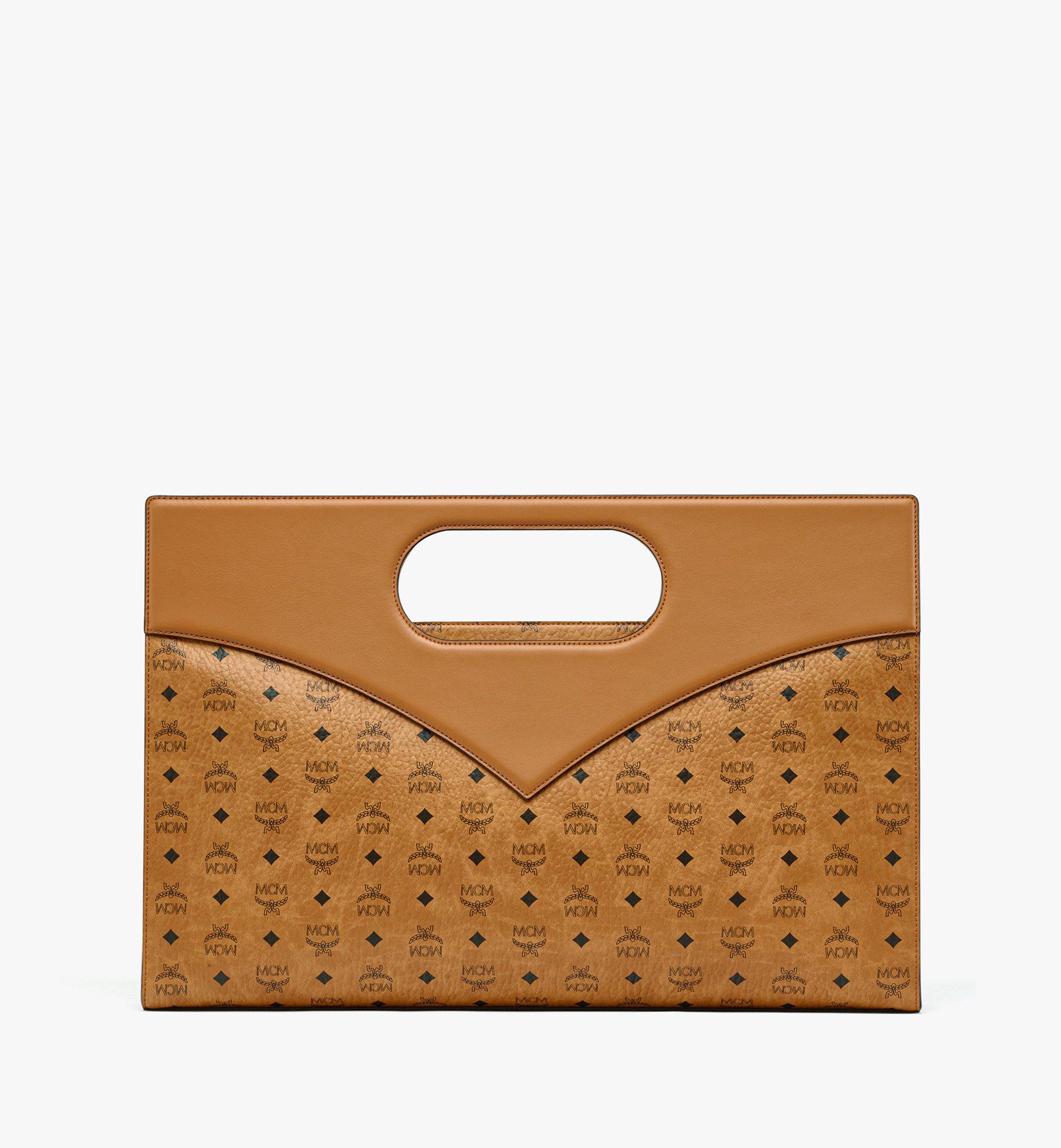 X-Large Diamond Tote in Visetos Leather Mix Cognac | MCM ®US