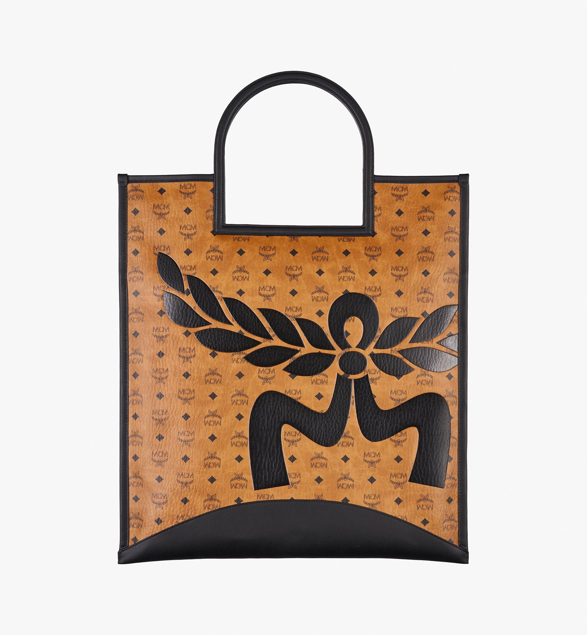 Mcm monogram best sale tote bag