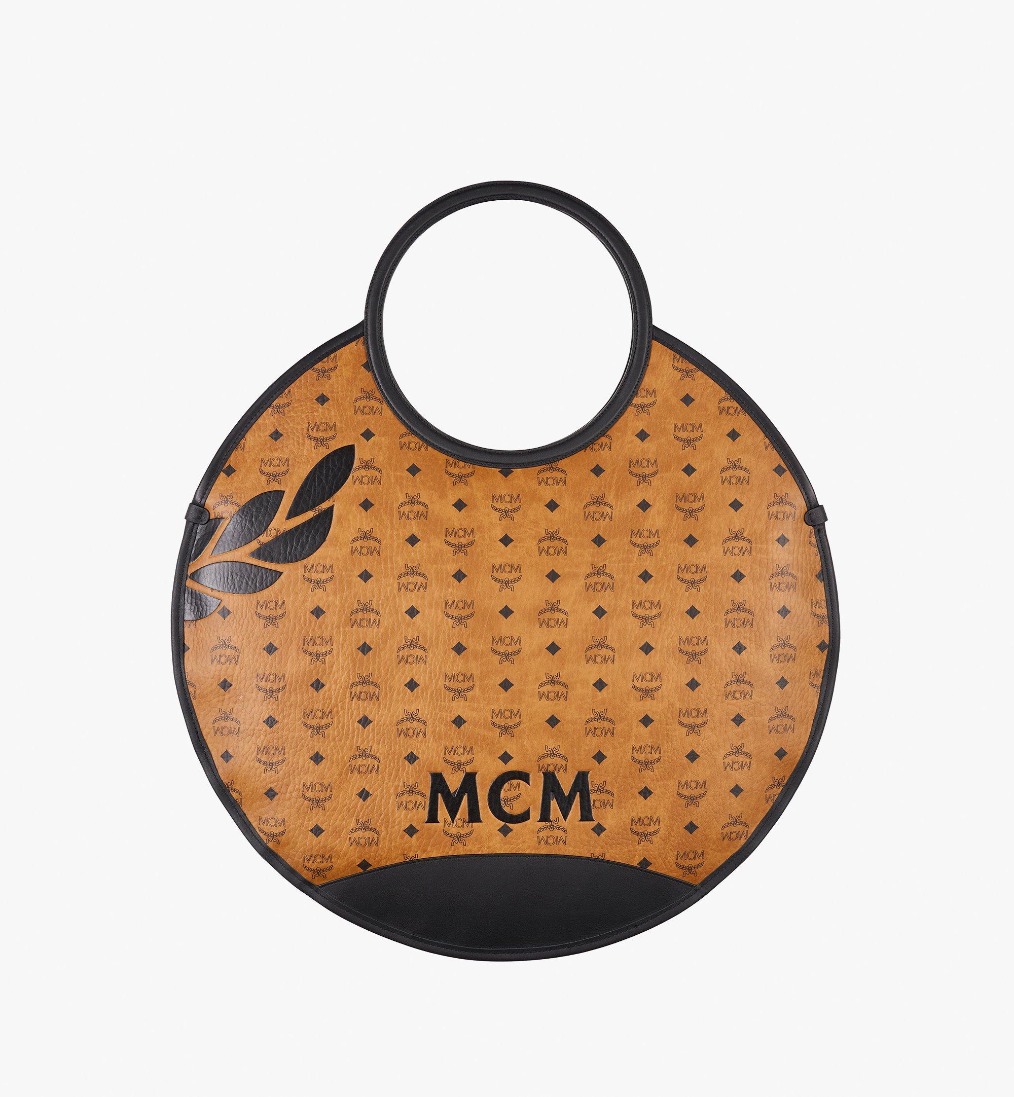 MCM กระเป๋าโท้ทพับเก็บได้  AREN ลาย MEGA LAUREL VISETOS Cognac MWTESTA06CO001 มุมมองอื่น 2