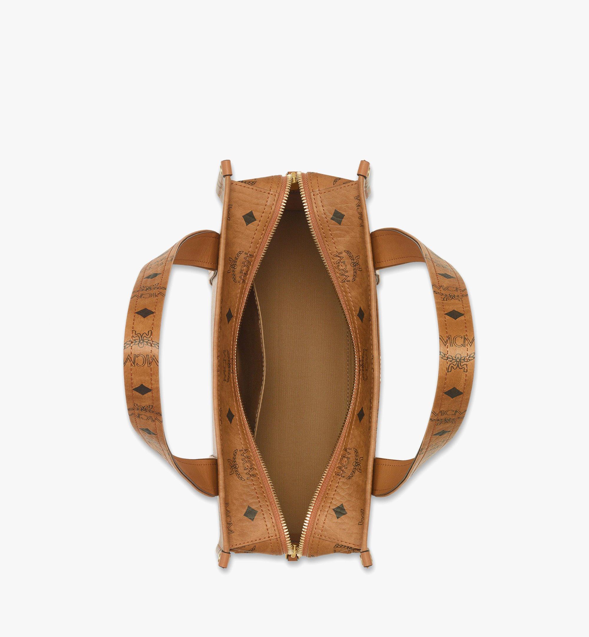  Small Aren School Tote in Visetos Cognac | MCM ®TH