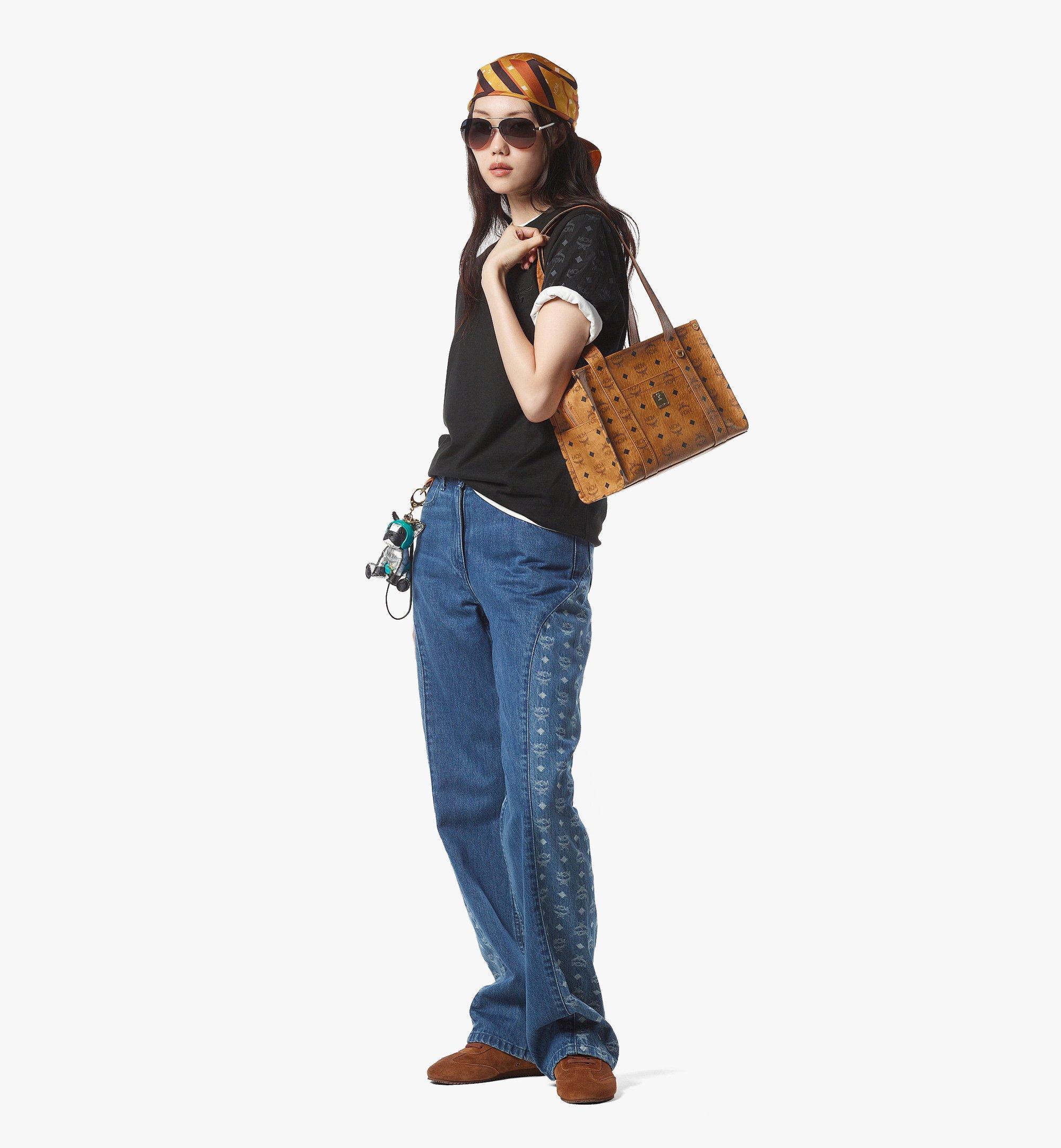 Small Aren School Tote in Visetos Cognac | MCM ®US