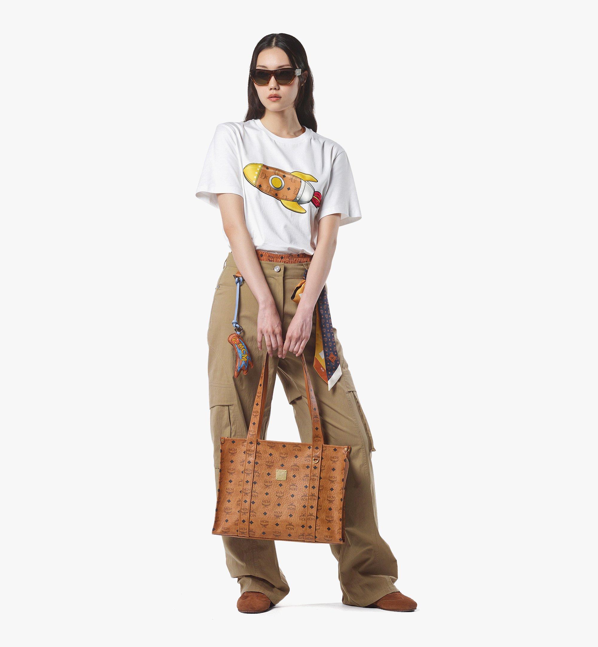 MCM Aren Schul-Tragetasche in Visetos Cognac MWTFATA02CO001 Noch mehr sehen 4