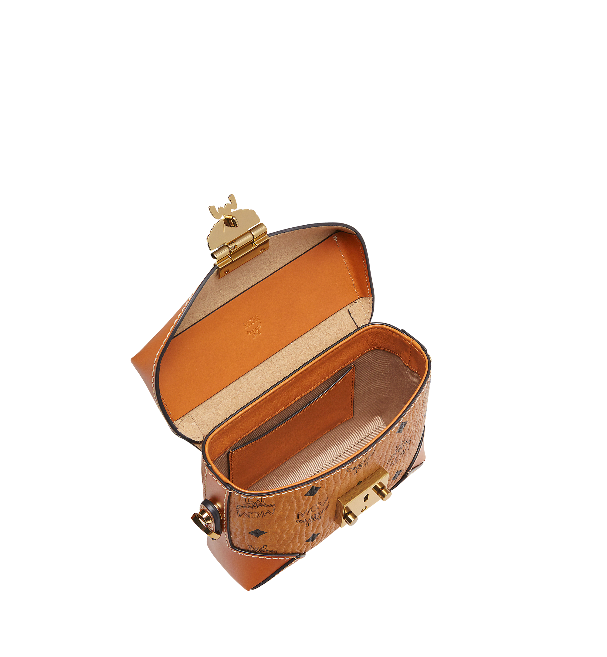 Small Soft Berlin Belt Bag in Visetos Cognac MCM® US