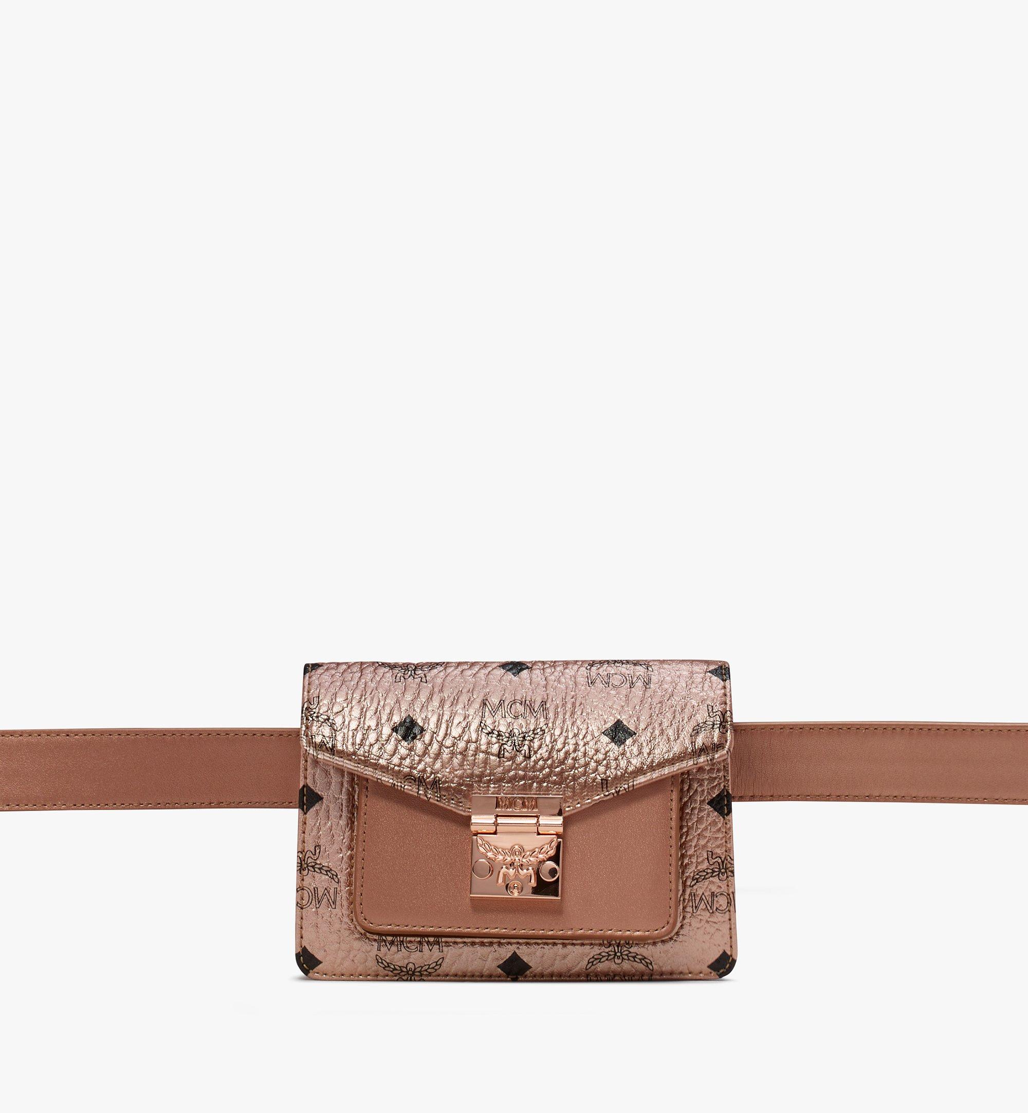 mcm rose gold fanny pack