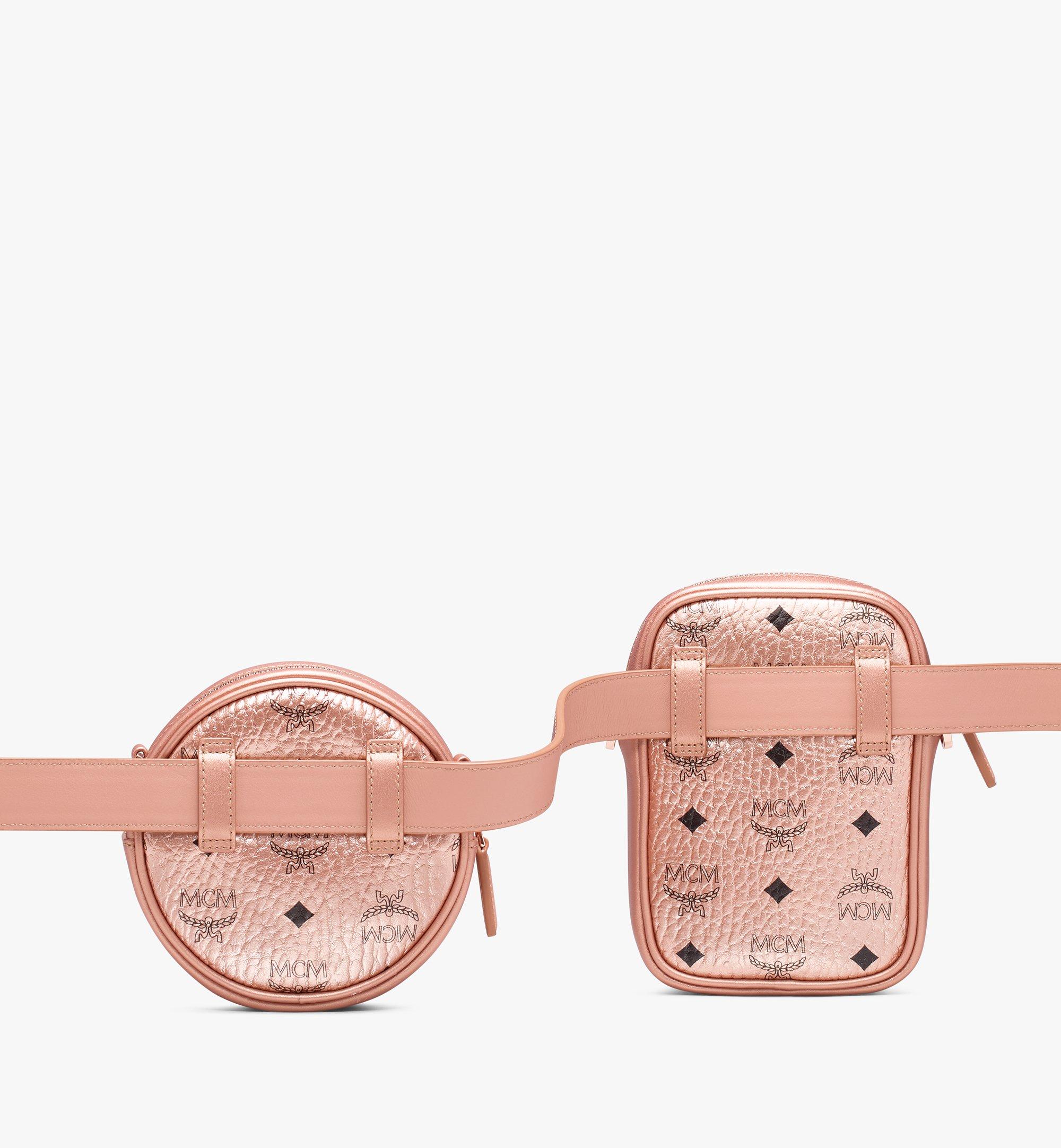 mcm rose gold fanny pack