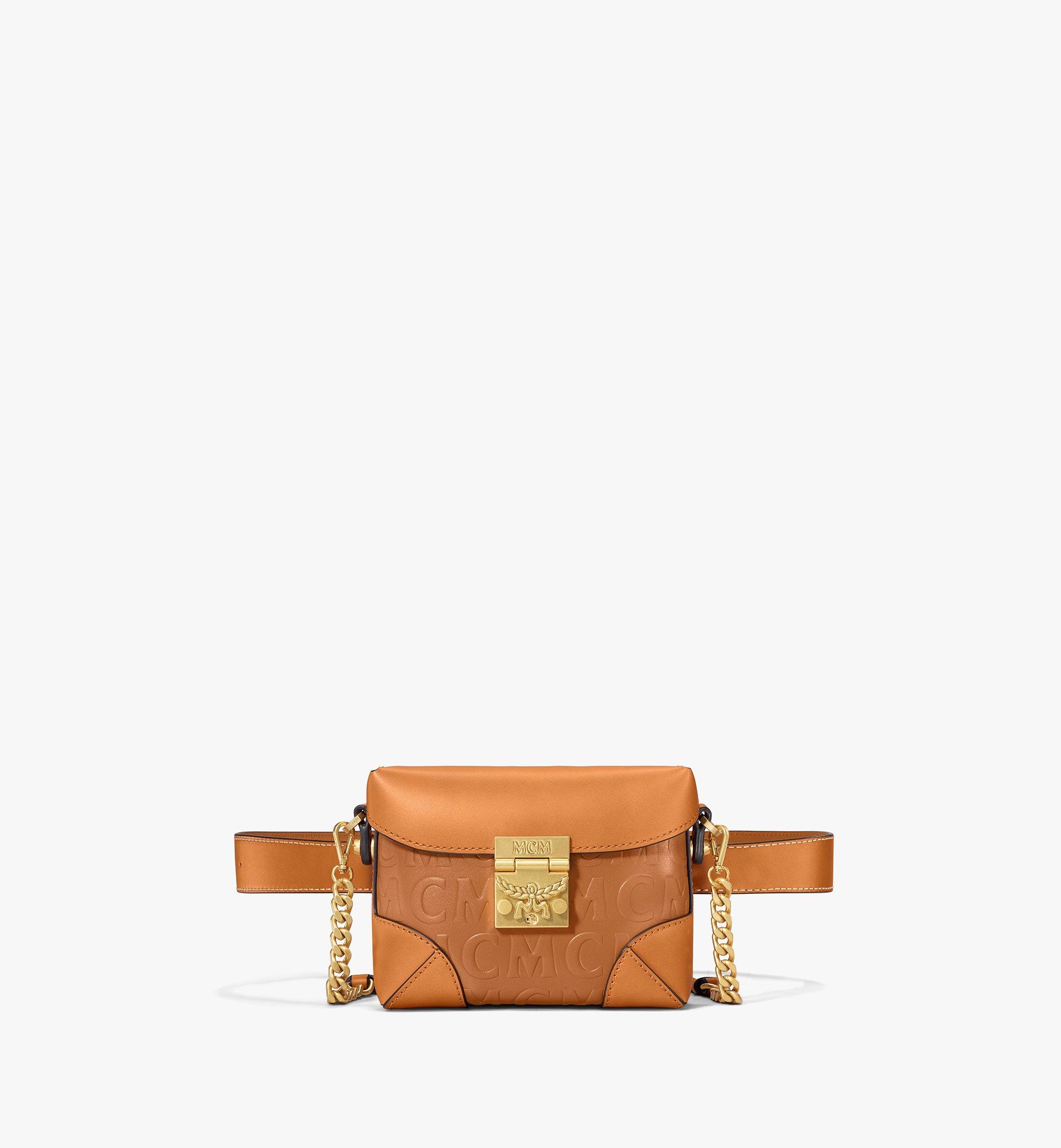 mcm cognac belt