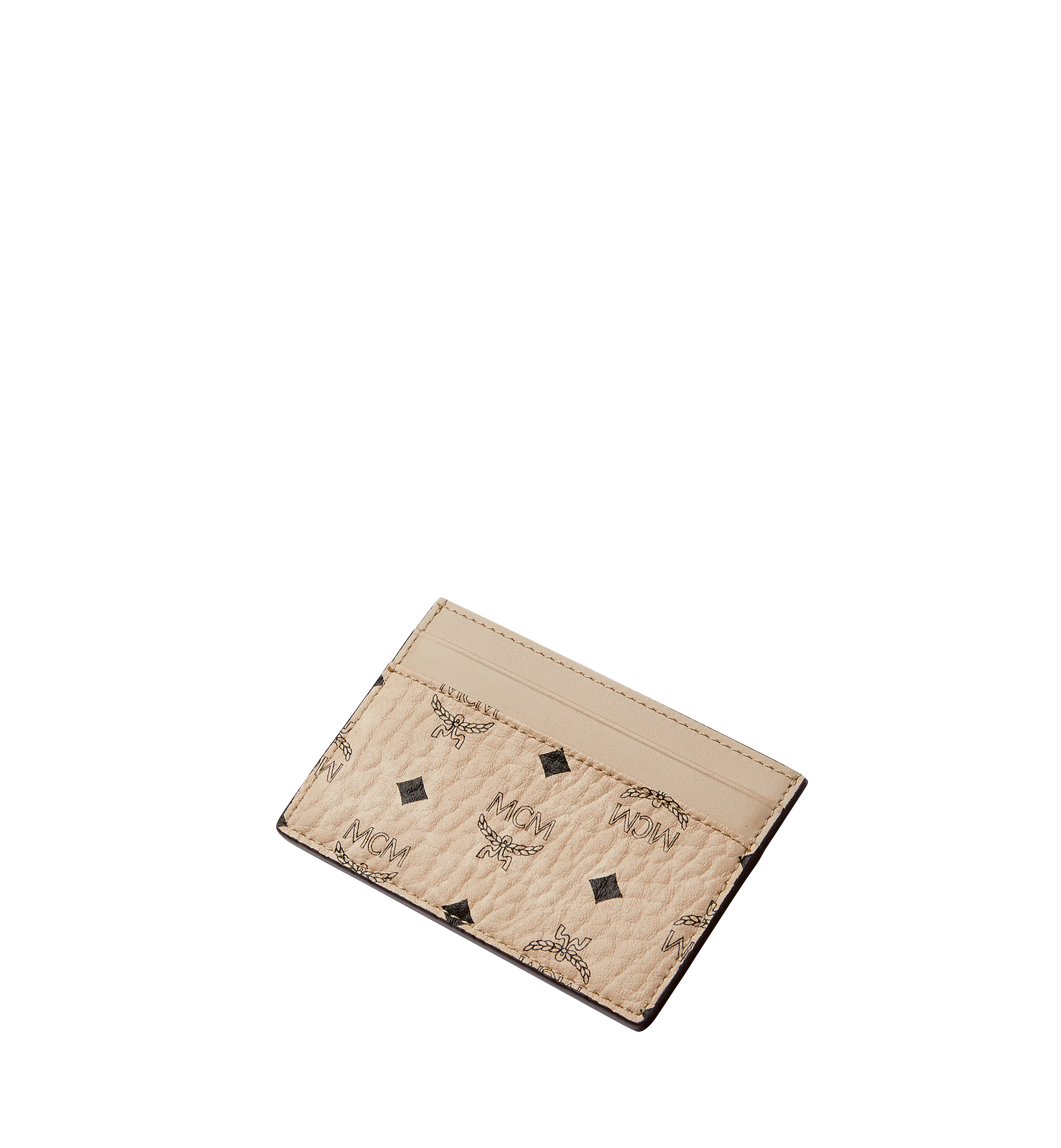 Mini Claus Card Case in Visetos Beige MCM DE