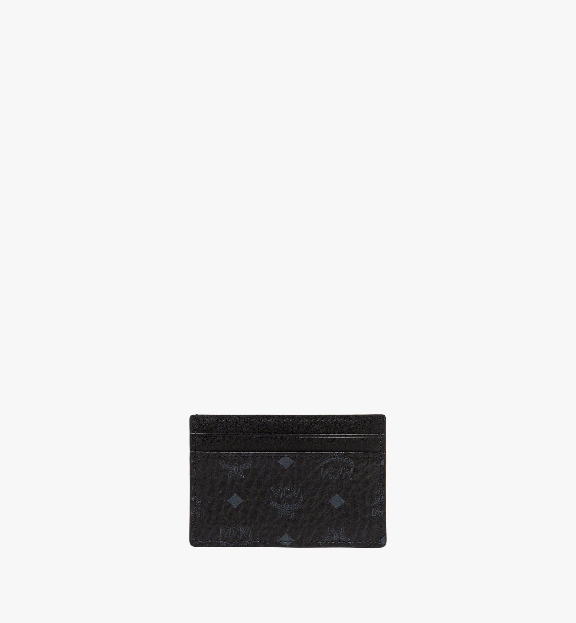 Mini Card Case in Visetos Original Black MCM US