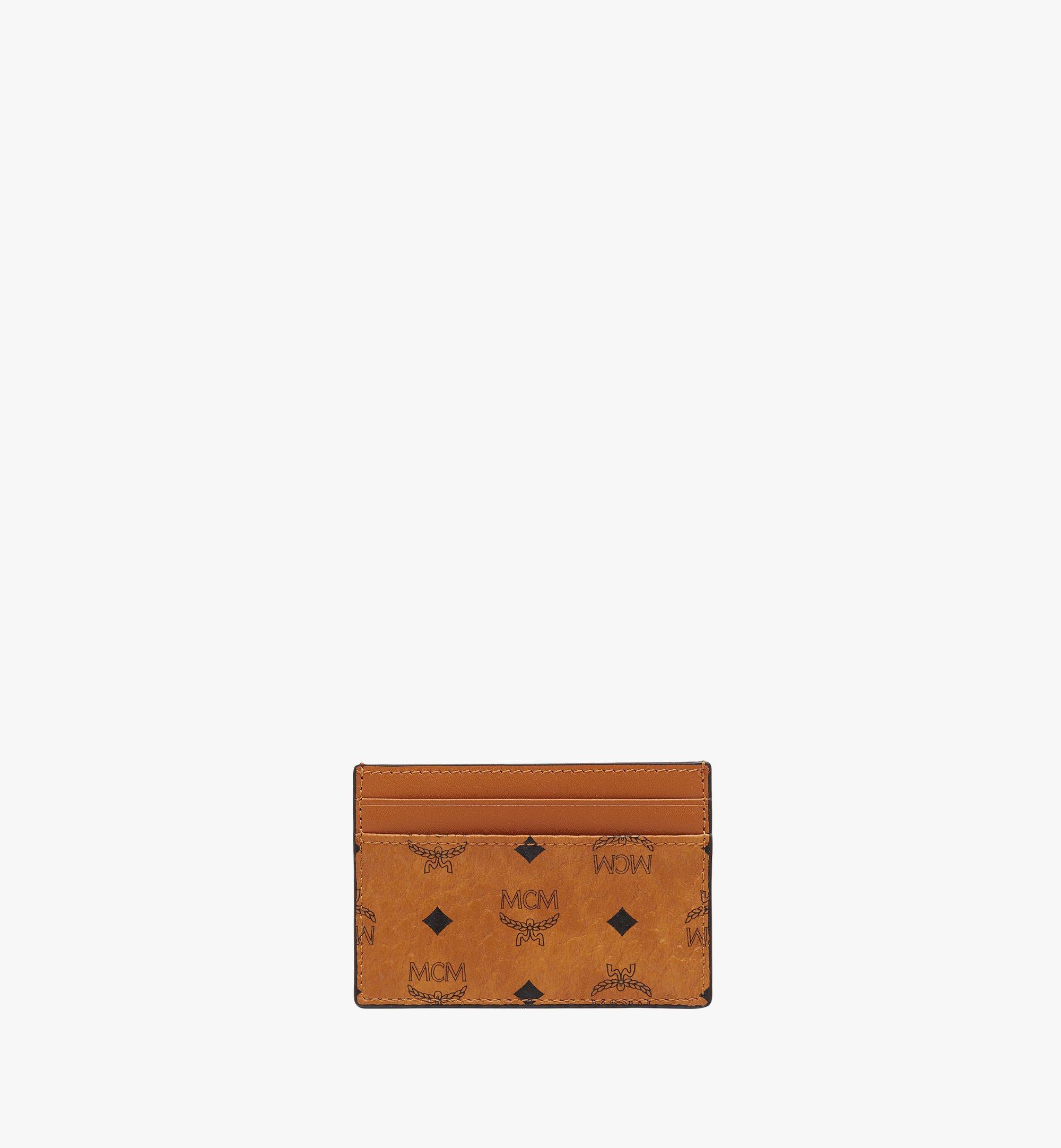 MCM Card Case in Visetos Original Cognac MXAAAVI01CO001 Alternate View 1