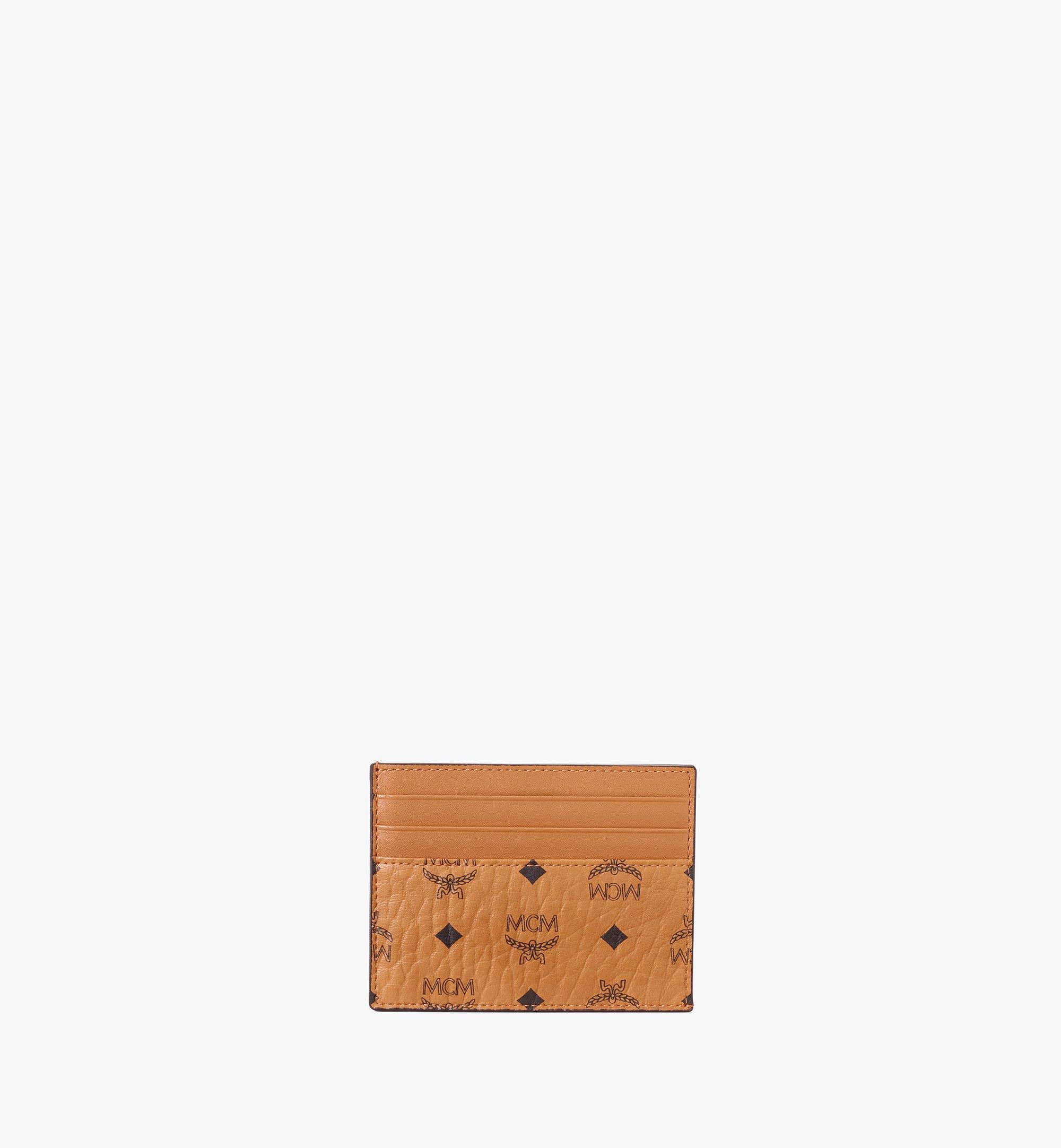 MCM Card Case in Visetos Original Cognac MXAAAVI02CO001 Alternate View 1