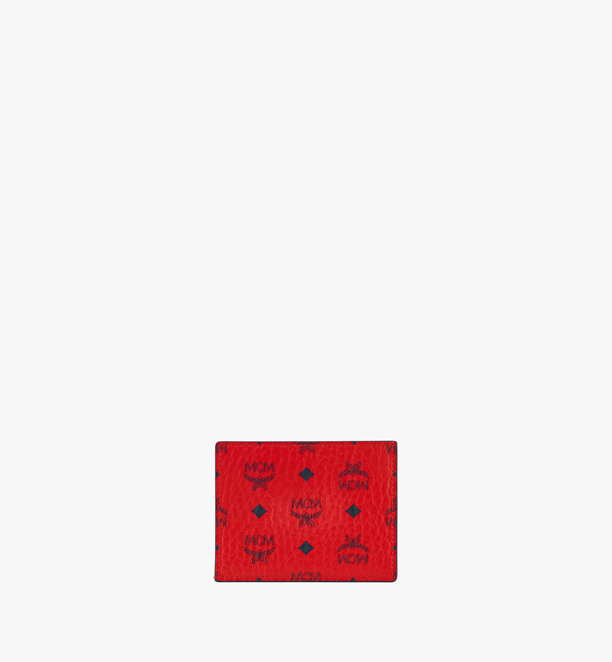 MCM N/S Mini Card Case popular RED