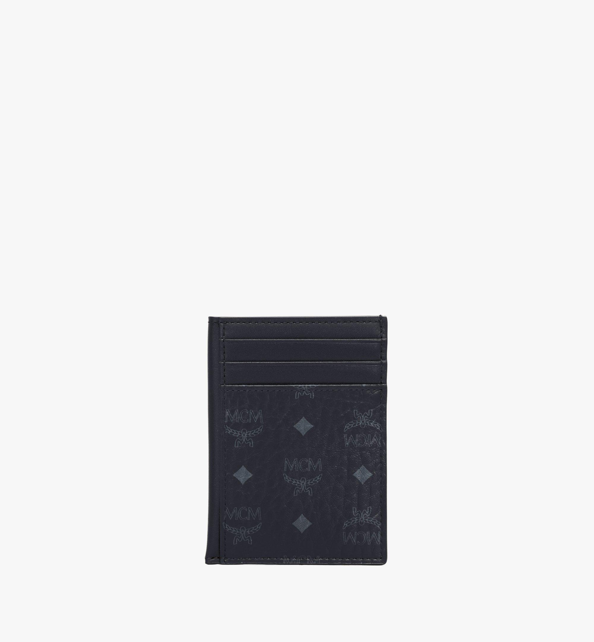 Mini N/S Card Case in Visetos Original Black | MCM ®CA