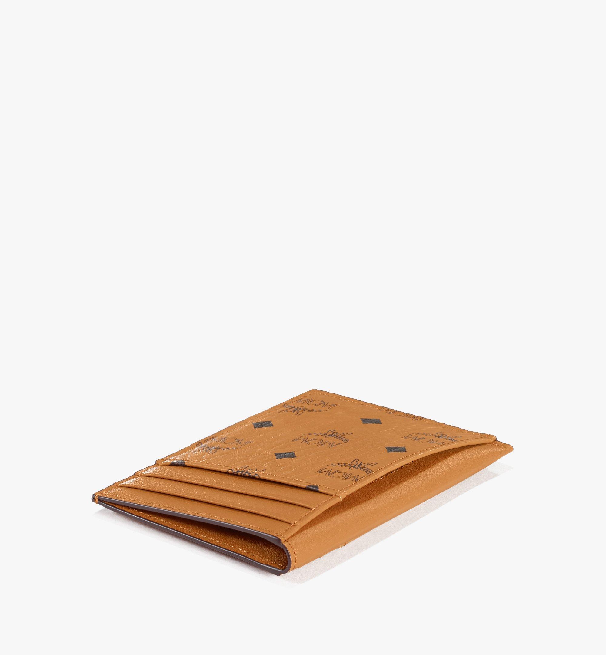 Small Bifold Wallet with Card Case in Visetos Original Cognac