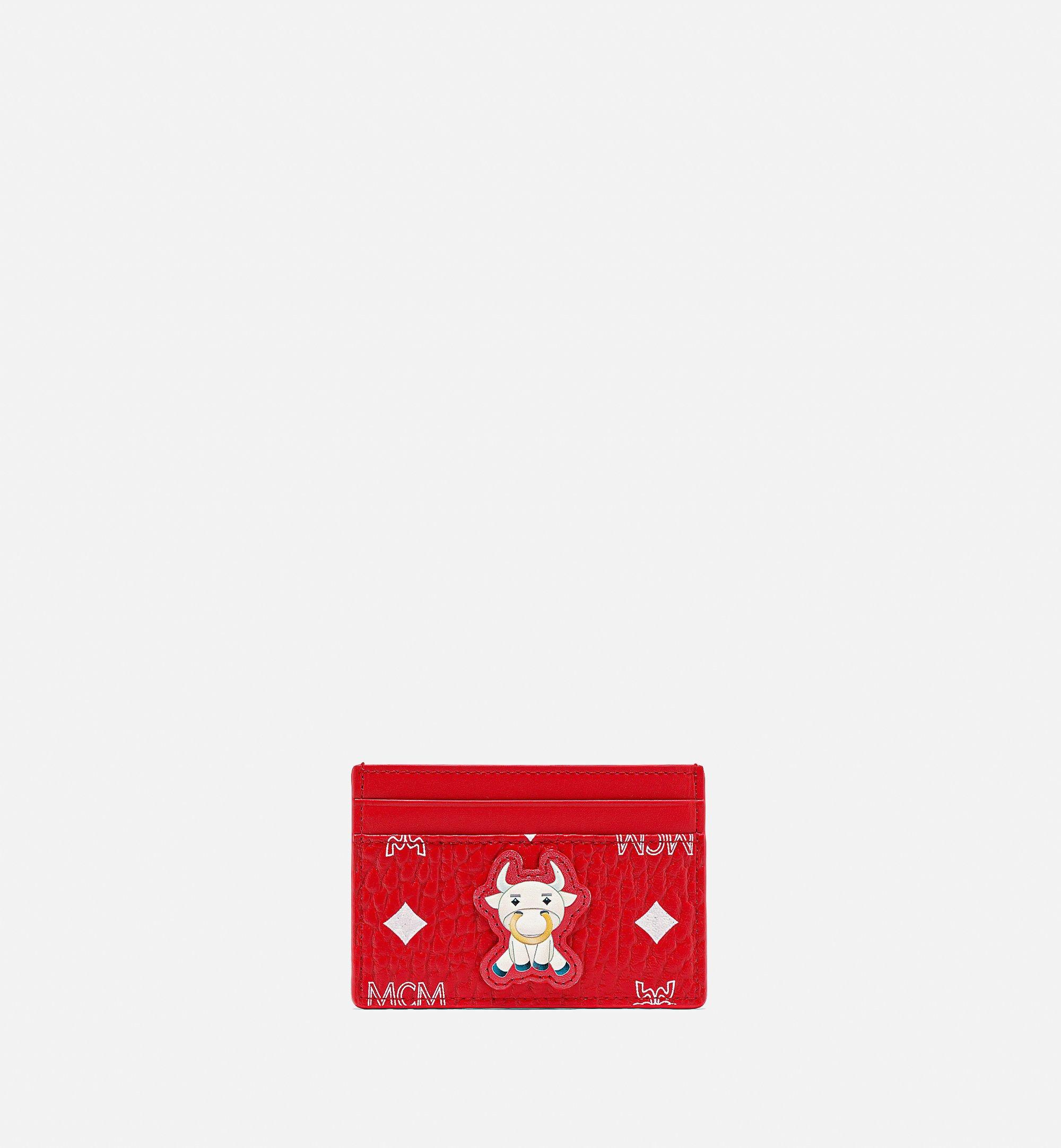 Mini カードケース - ニューイヤー ヴィセトス レッド | MCM ®JP