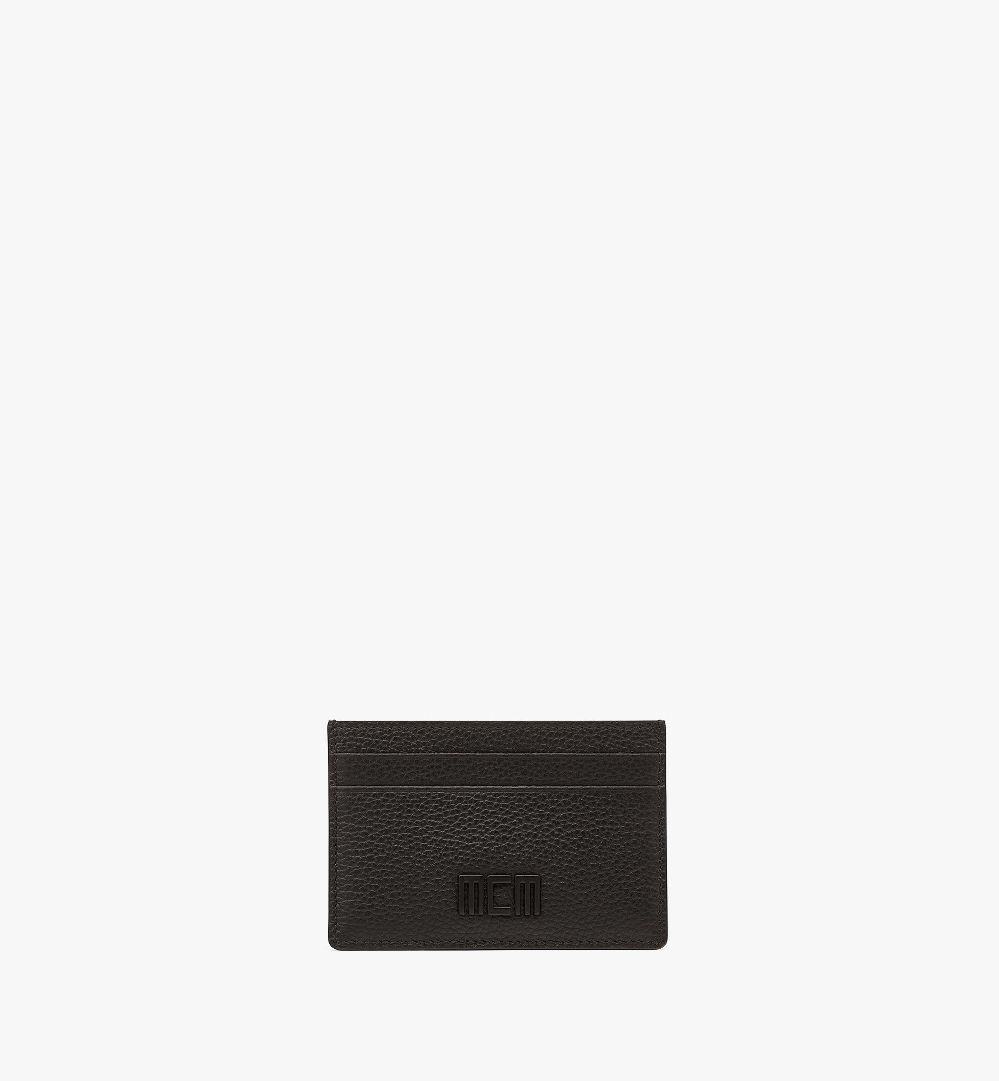 Porte-cartes MCM Tech en cuir espagnol embossé