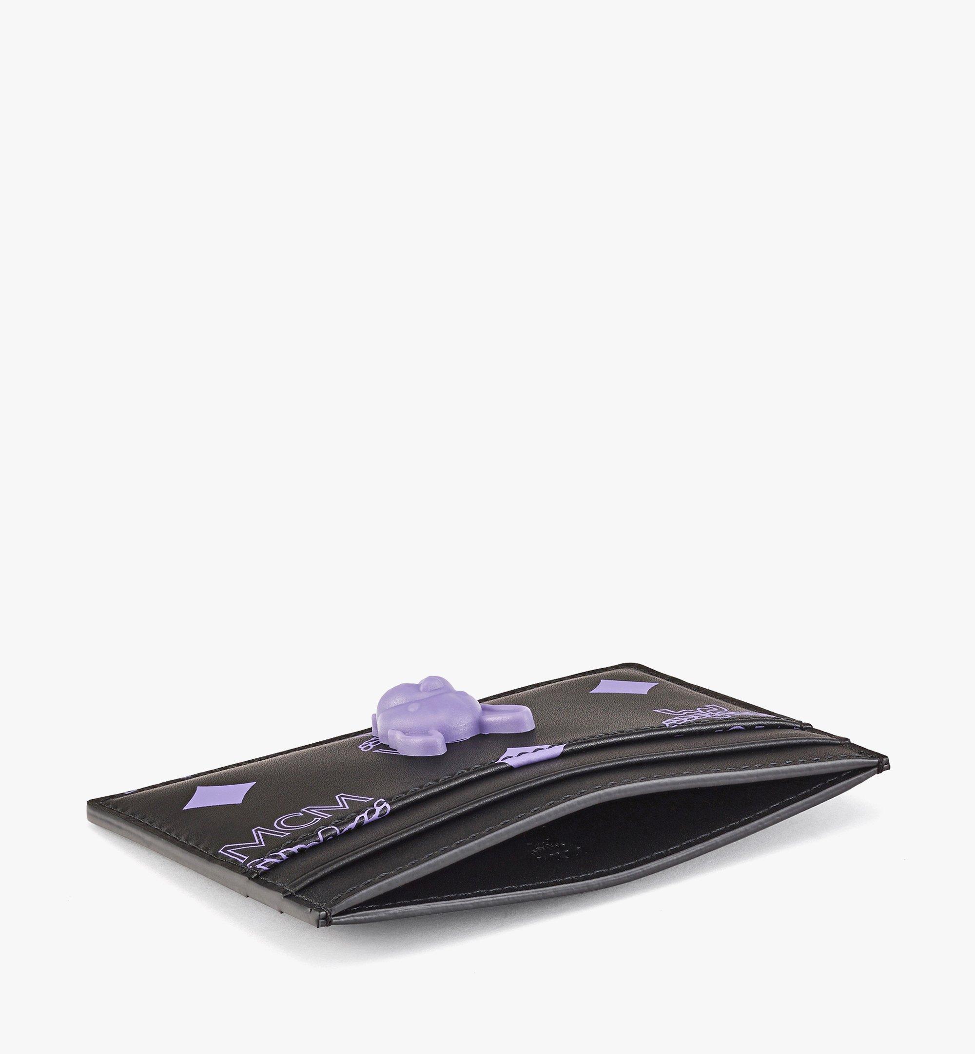 MCM M Pup 潑彩品牌標誌皮革卡片夾 Purple MXACSSX02U4001 更多視圖 1