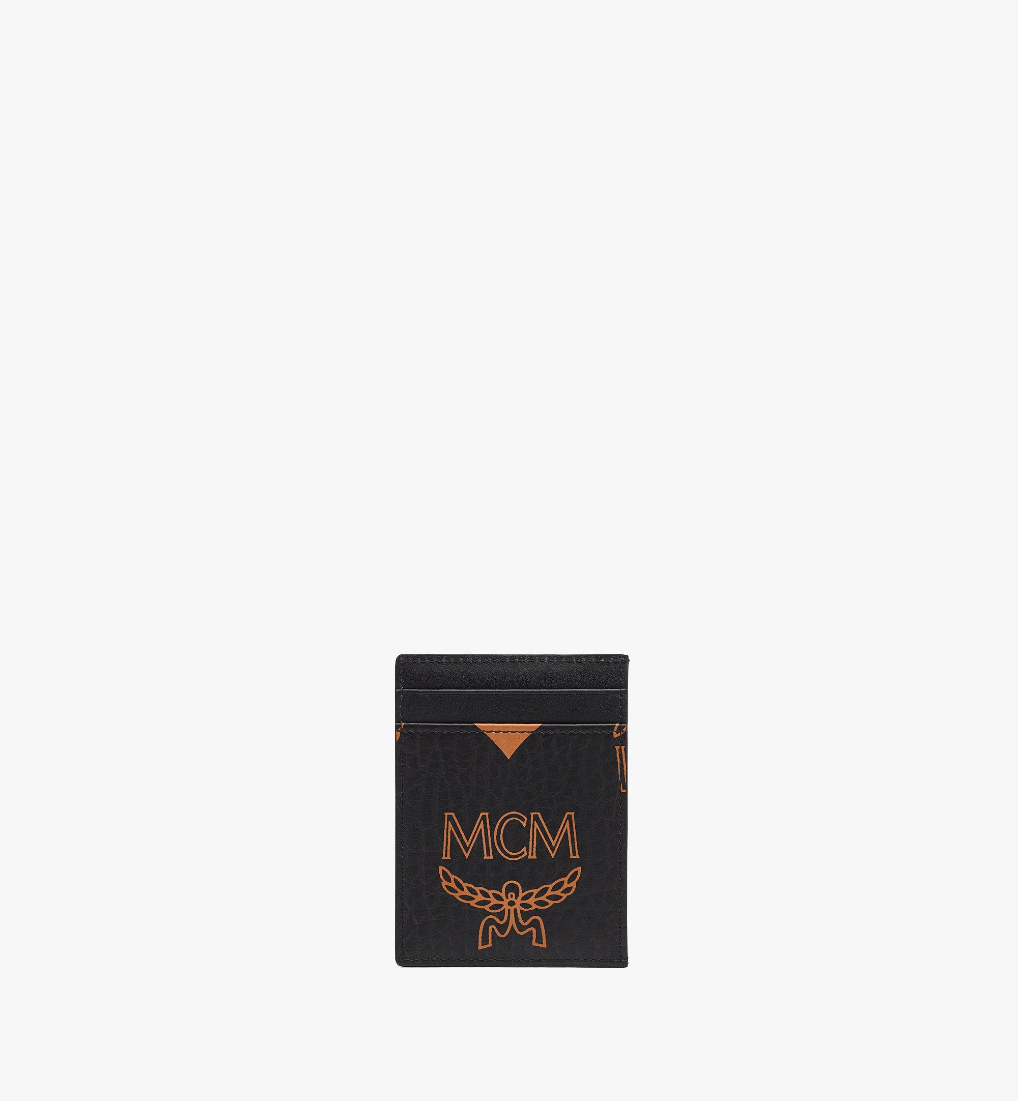 MCM Card Case in Maxi Visetos Black MXADATA01BK001 Alternate View 1