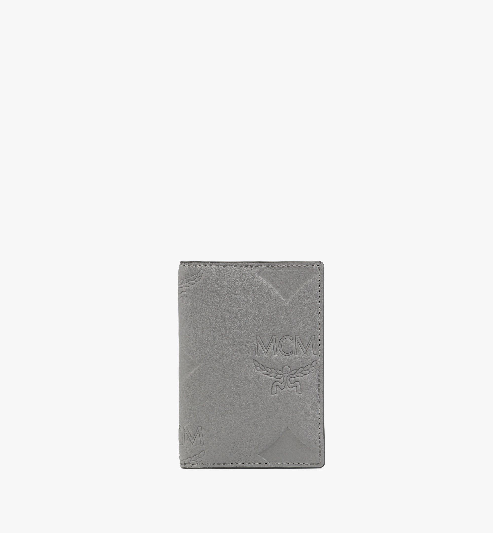 MCM Aren gefaltetes Kartenetui aus Leder mit Maxi-Monogramm Grey MXADATA04FN001 Noch mehr sehen 1