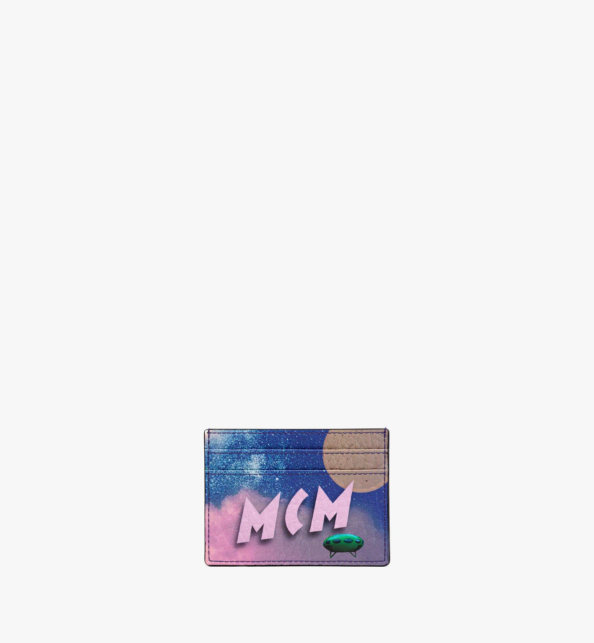 Mcm Monogram Leather Credit Card Keychain Wallet MC-1202P-0014