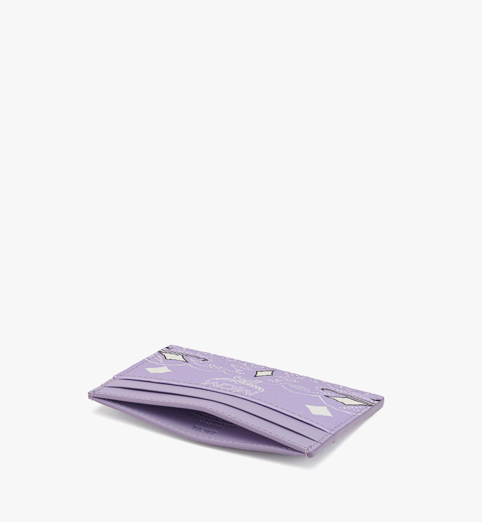 MCM Porte-cartes Aren en Visetos Bandana Purple MXADATA07U9001 Plus de photos 1