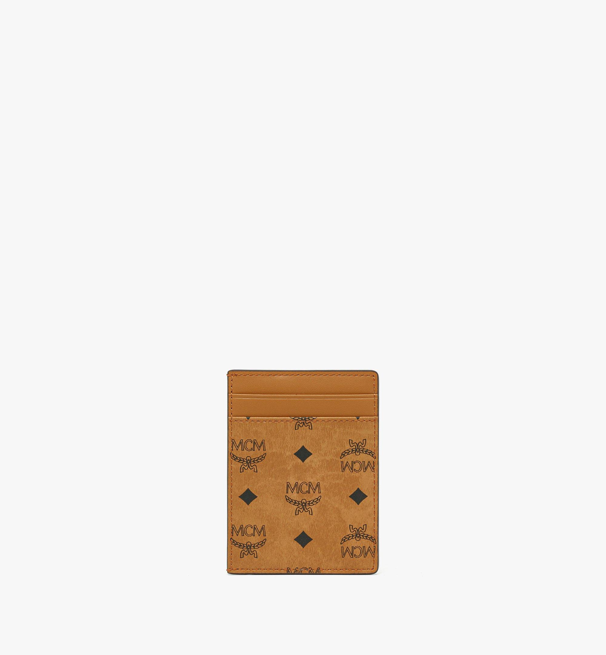 MCM Aren Card Case in Visetos Cognac MXADATA08CO001 Alternate View 2