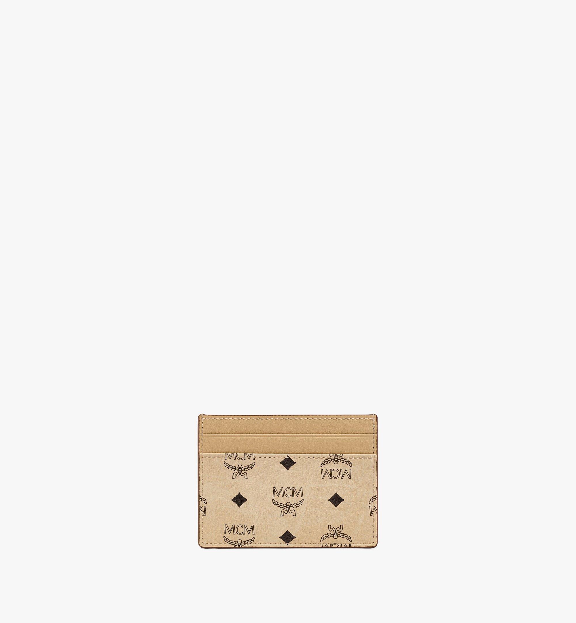 Mini Aren Card Case in Visetos Beige | MCM ®CN