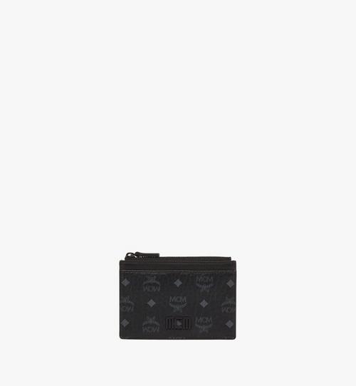 MCM Tech Card Pouch in Visetos Leather Mix