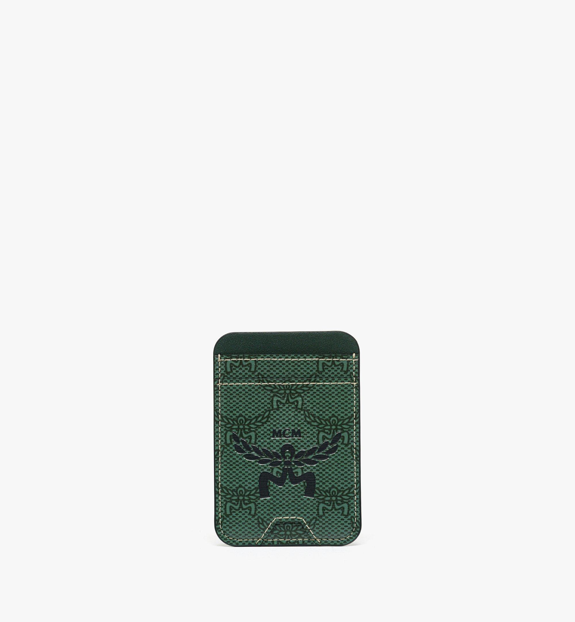 One Size Himmel N/S Card Case in Lauretos Green | MCM ®JP