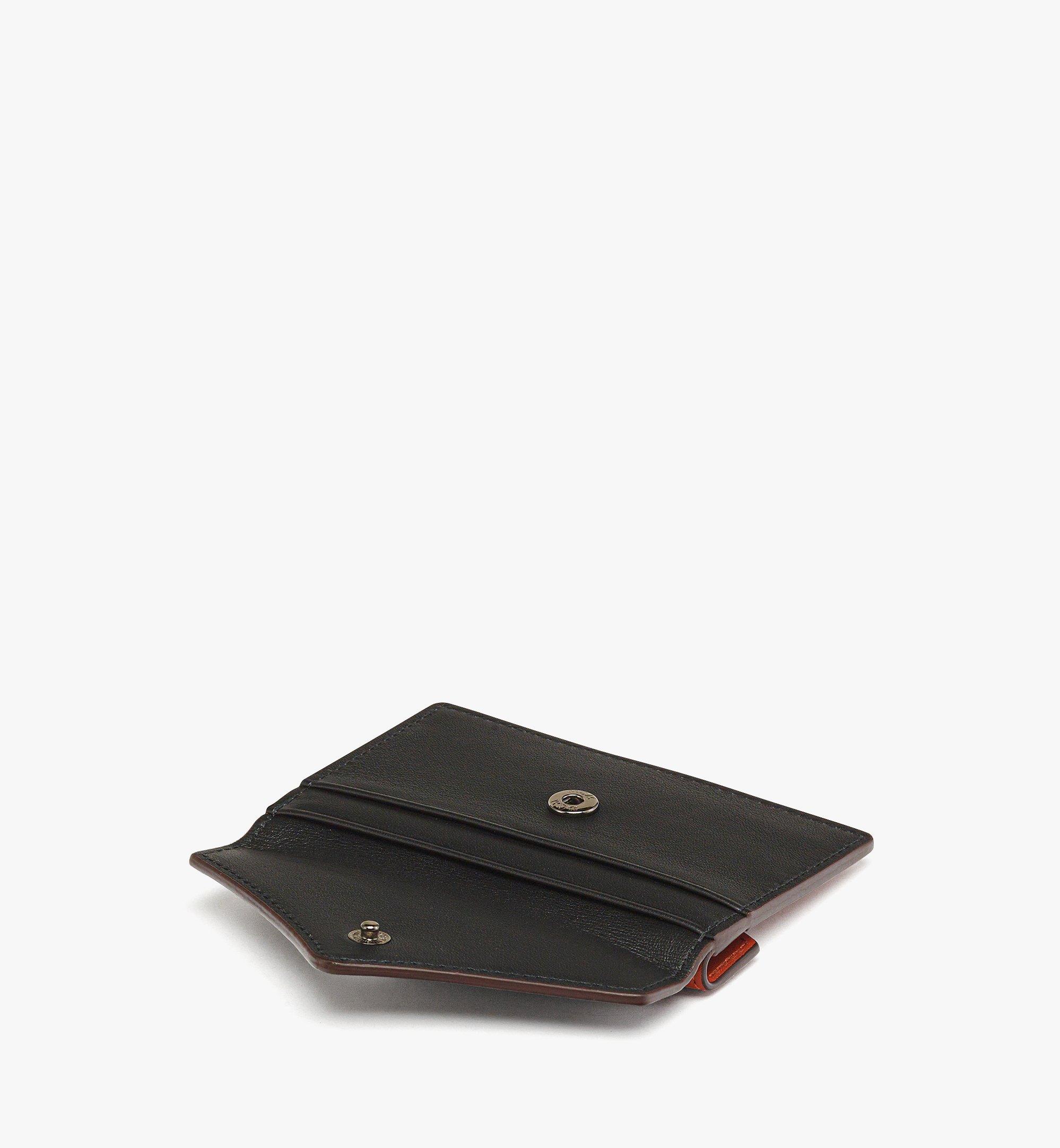 Mini Diamond Envelope Card Pouch in Spanish Calf Leather Black MCM ®AU