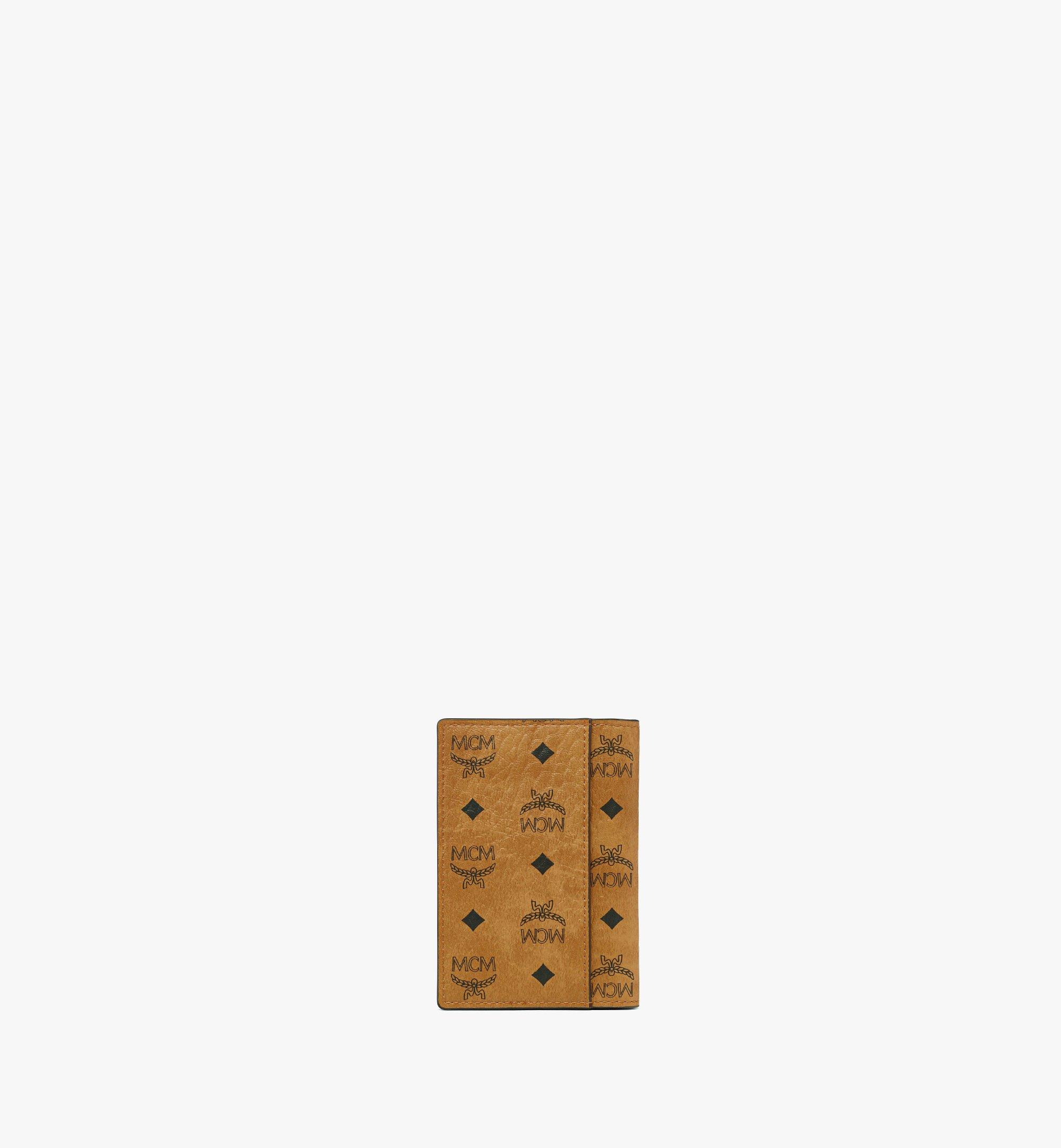 MCM Aren Card Wallet in Visetos Cognac MXAFATA01CO001 Alternate View 2