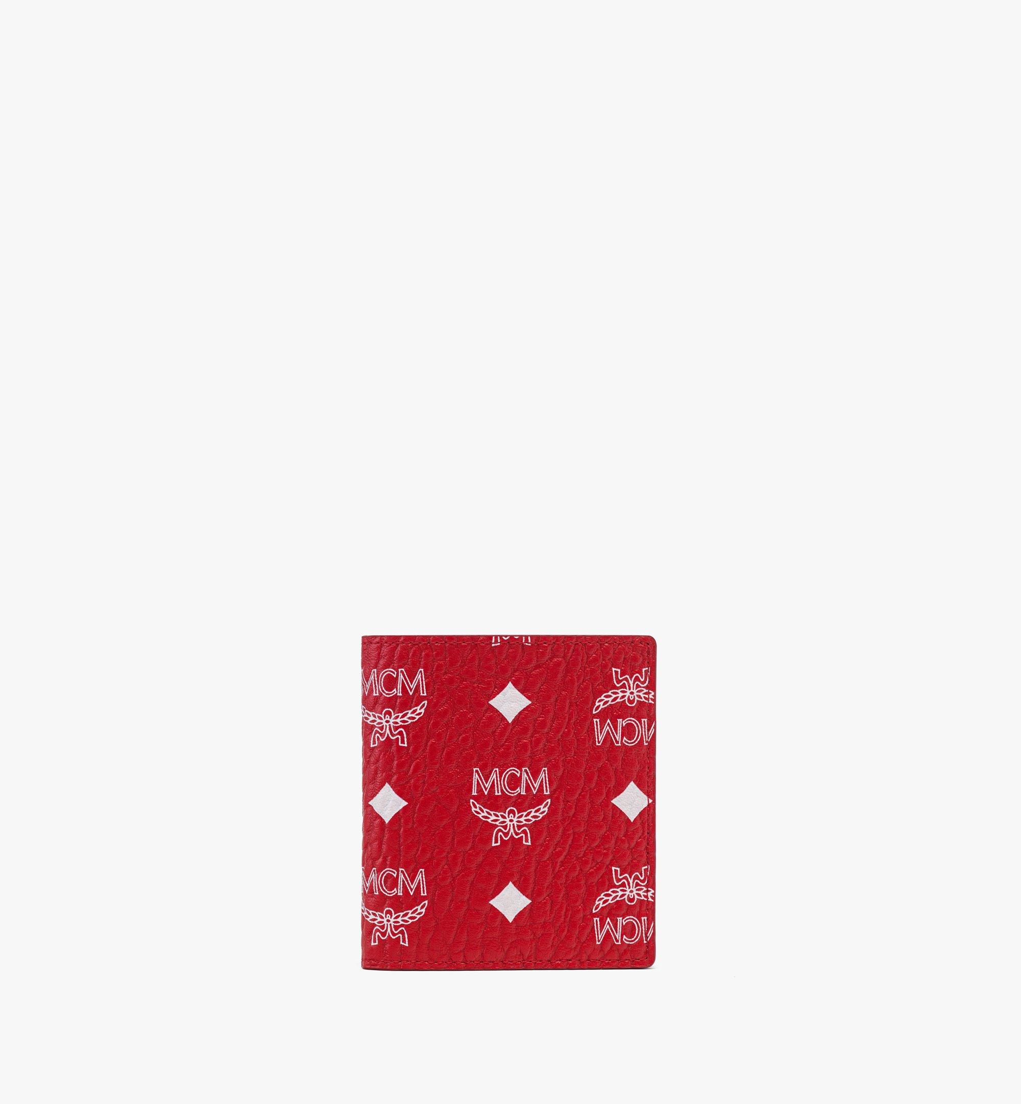 MCM Aren Bifold Card Wallet in Visetos  MXAFSTA05AV001 Alternate View 1