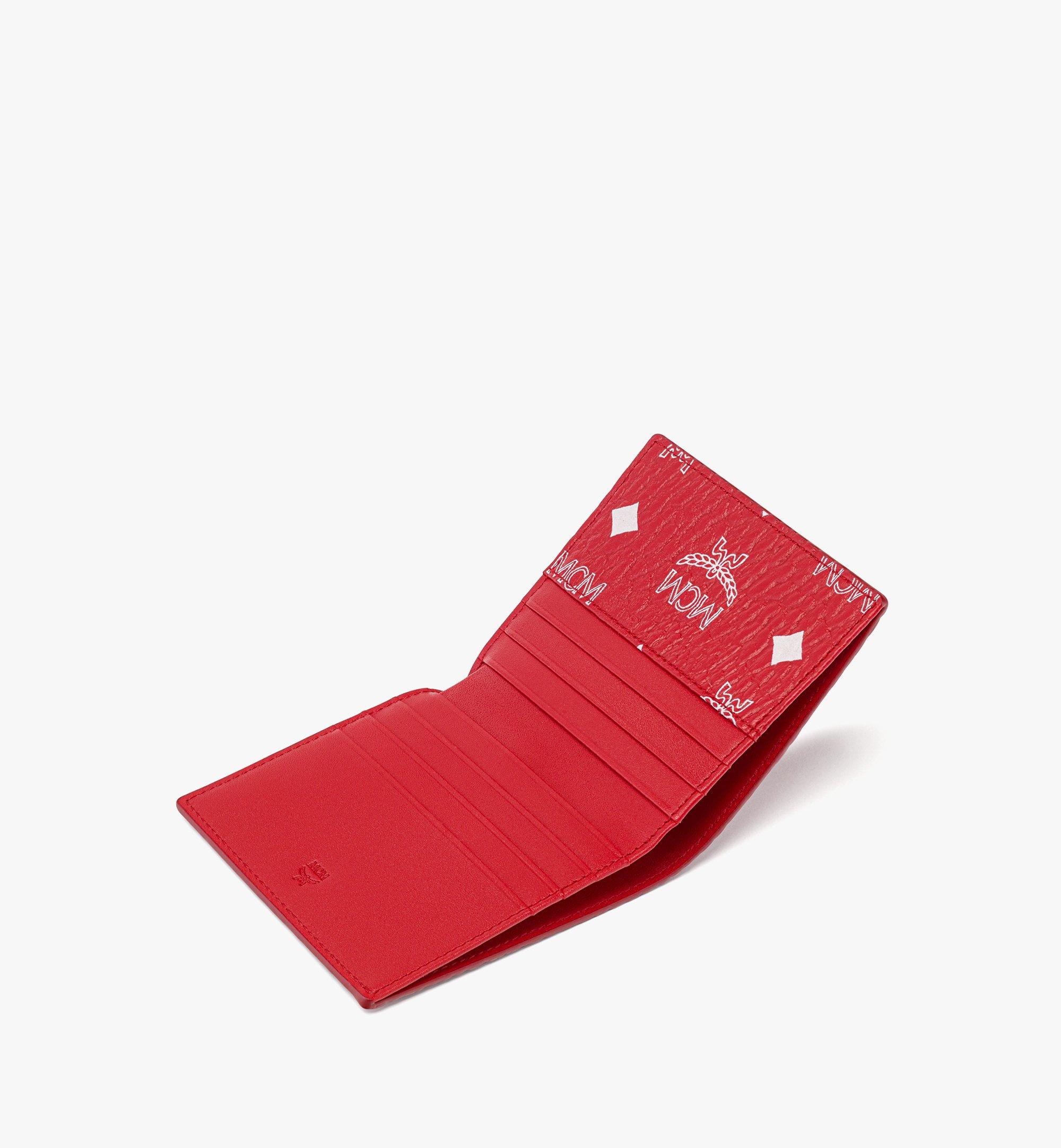 MCM Aren Bifold Card Wallet in Visetos  MXAFSTA05AV001 Alternate View 1