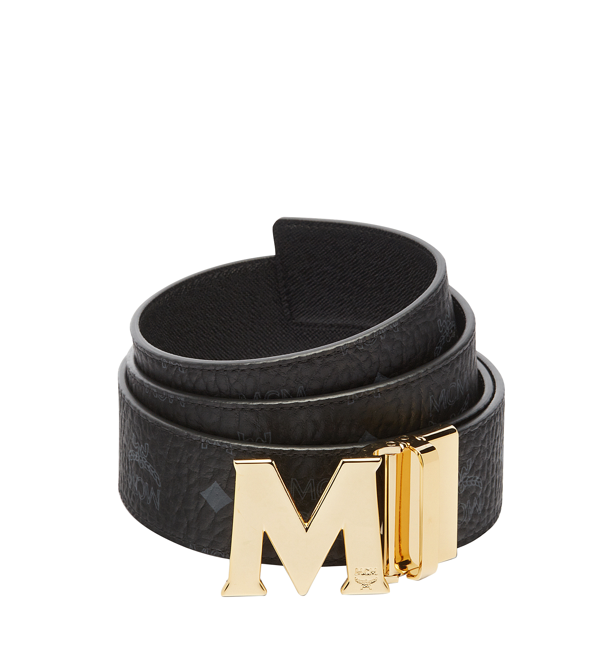  MCM Claus Reversible Belt Black One Size : Clothing, Shoes &  Jewelry