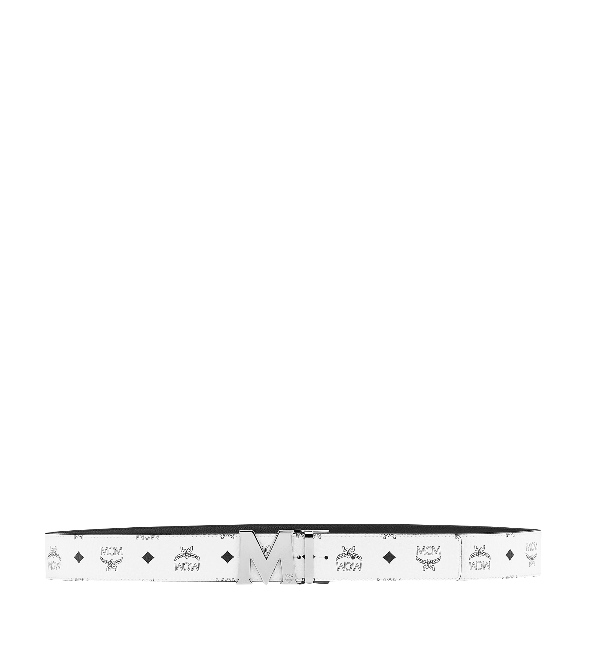 MCM Claus M Wendegürtel 4, 5 cm in Visetos White MXB6SVI91WT130 Noch mehr sehen 2