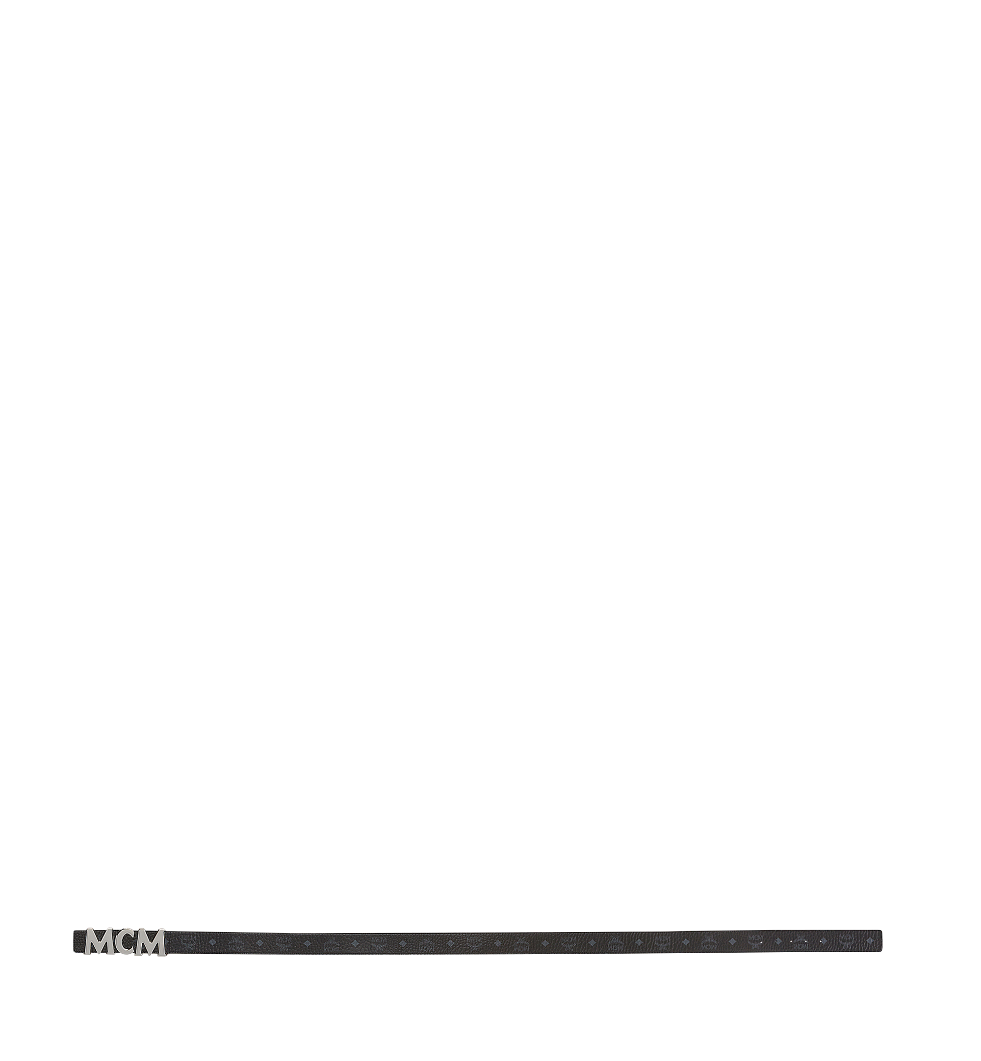 MCM MCM Letter Belt 1.5" in Visetos Black MXB7AMM08BK130 Alternate View 2