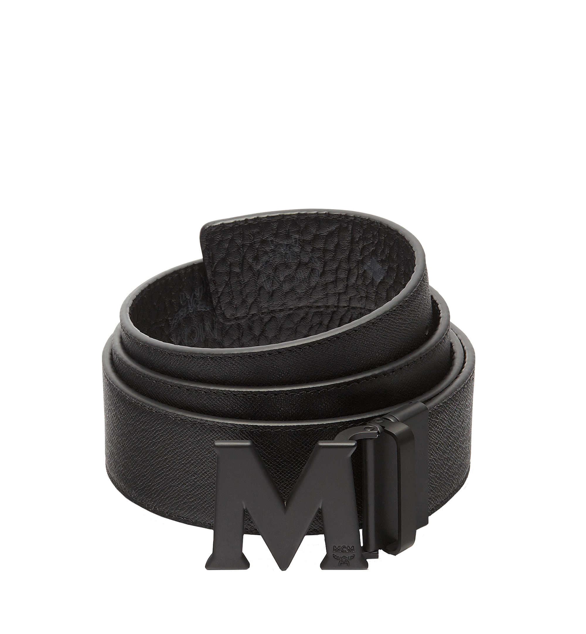 MCM Ceinture amovible Claus M 4,5 cm en Visetos Black MXB7SVI10BK001 Plus de photos 1