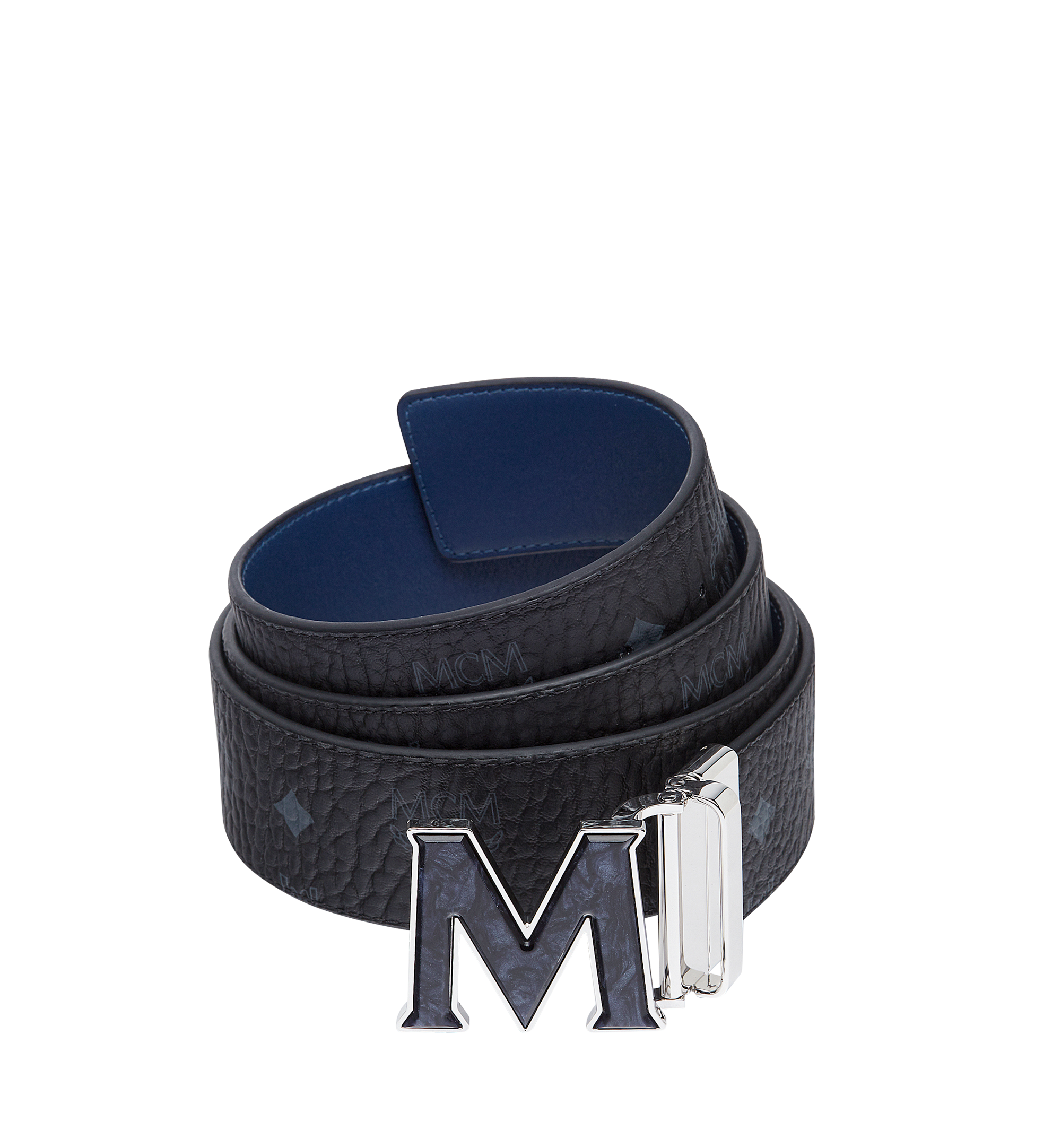MCM CEINTURE AMOVIBLE CLAUS M MARBRÉ 4,5 CM EN VISETOS Black MXB8AVI26BK001 Plus de photos 1