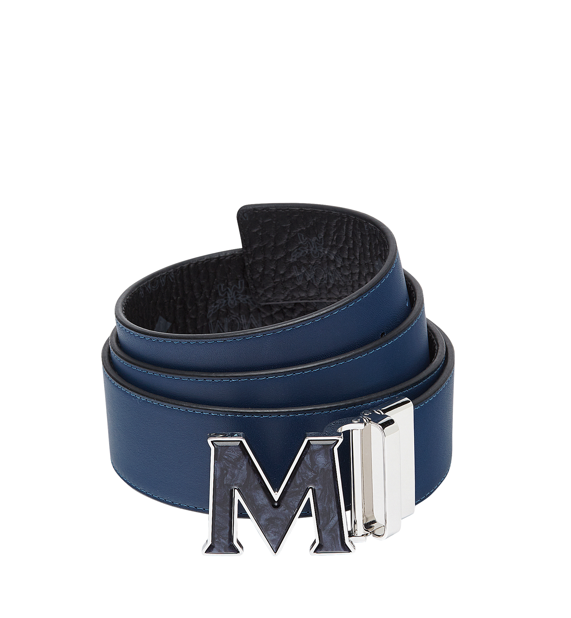 MCM CEINTURE AMOVIBLE CLAUS M MARBRÉ 4,5 CM EN VISETOS Black MXB8AVI26BK001 Plus de photos 1