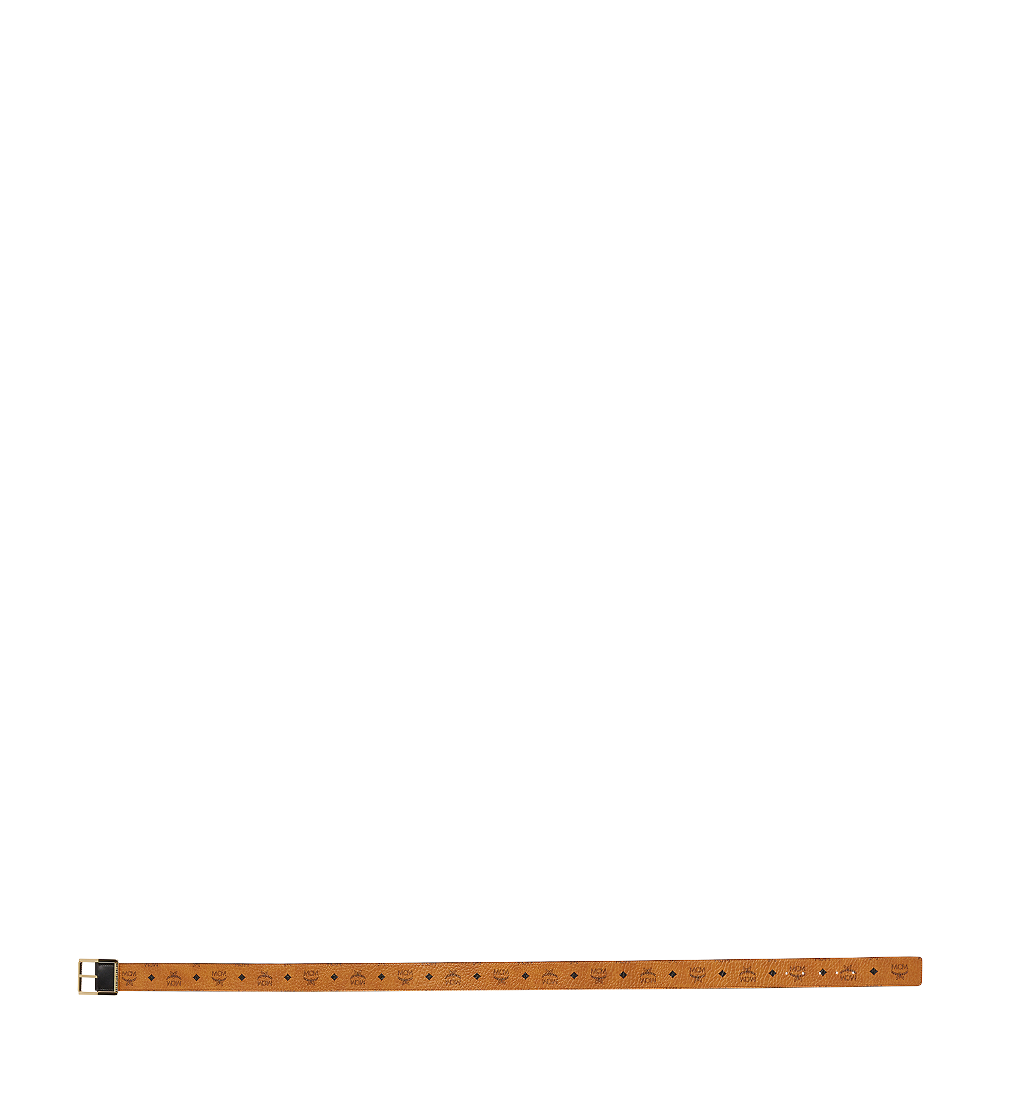 MCM Reversible Dress Belt 1.75" in Visetos Cognac MXB8SDB05CO001 Alternate View 2