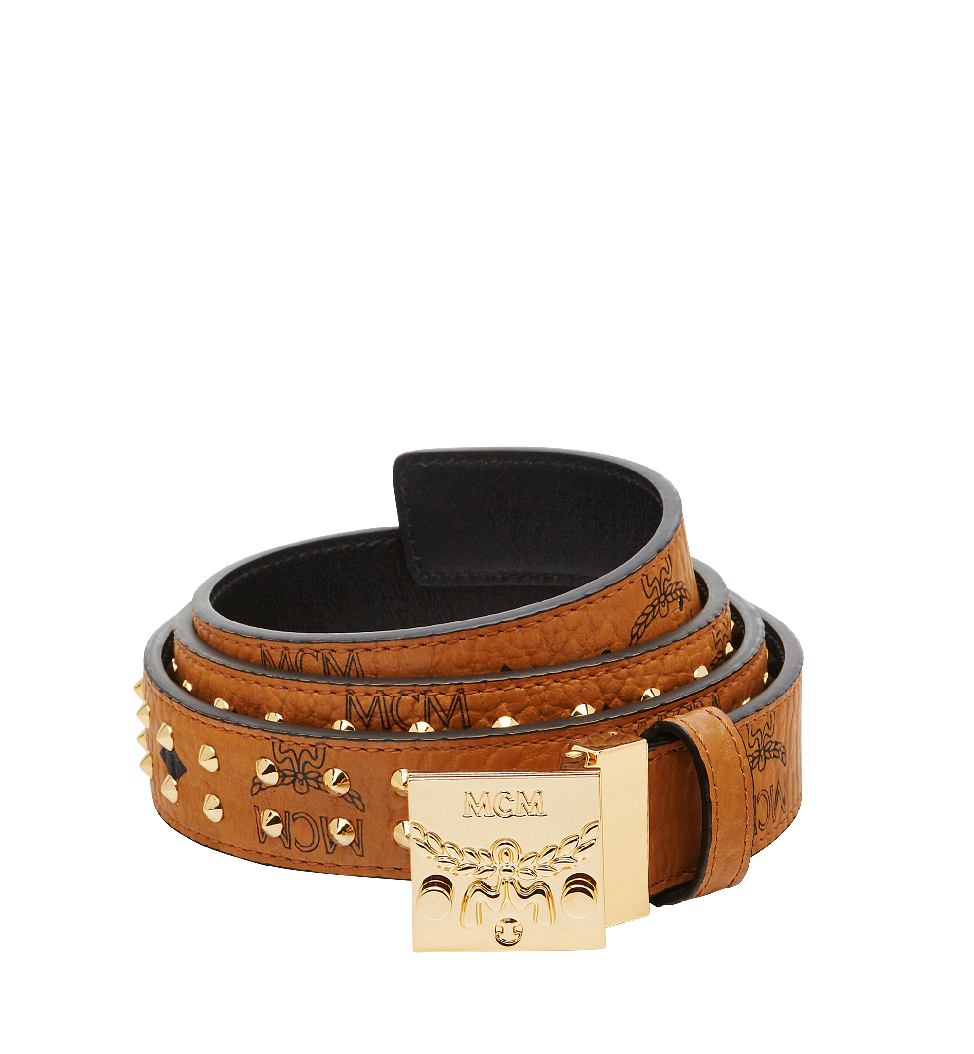 mcm cognac belt
