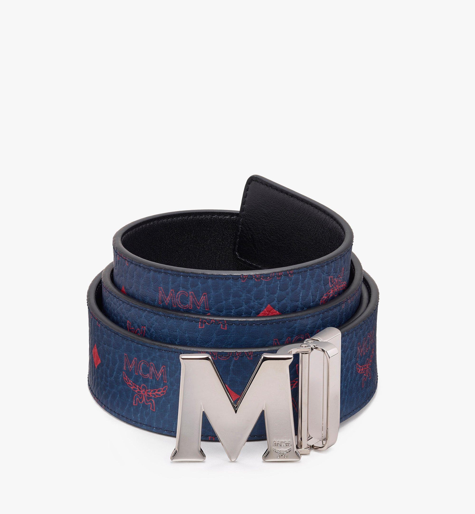 MCM Ceinture réversible Claus Flat M à imprimé Visetos  MXB9AVI03VS001 Plus de photos 1