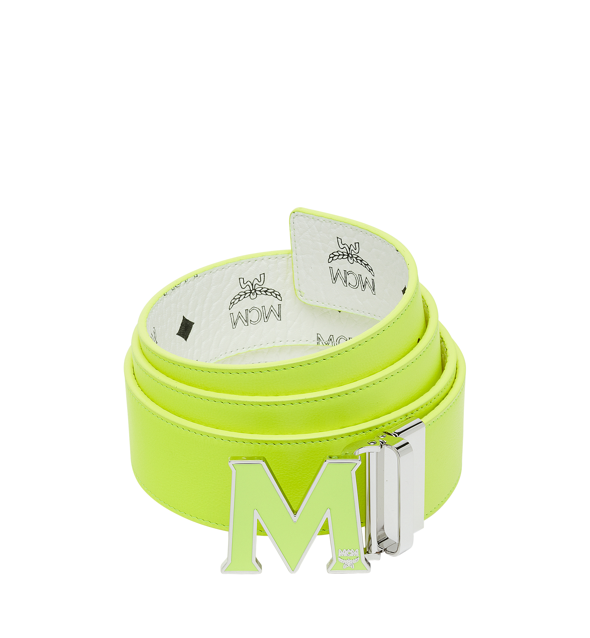 MCM Flacher Claus M Wendegürtel 3,8 cm in Visetos White MXB9SVI27WT001 Noch mehr sehen 1