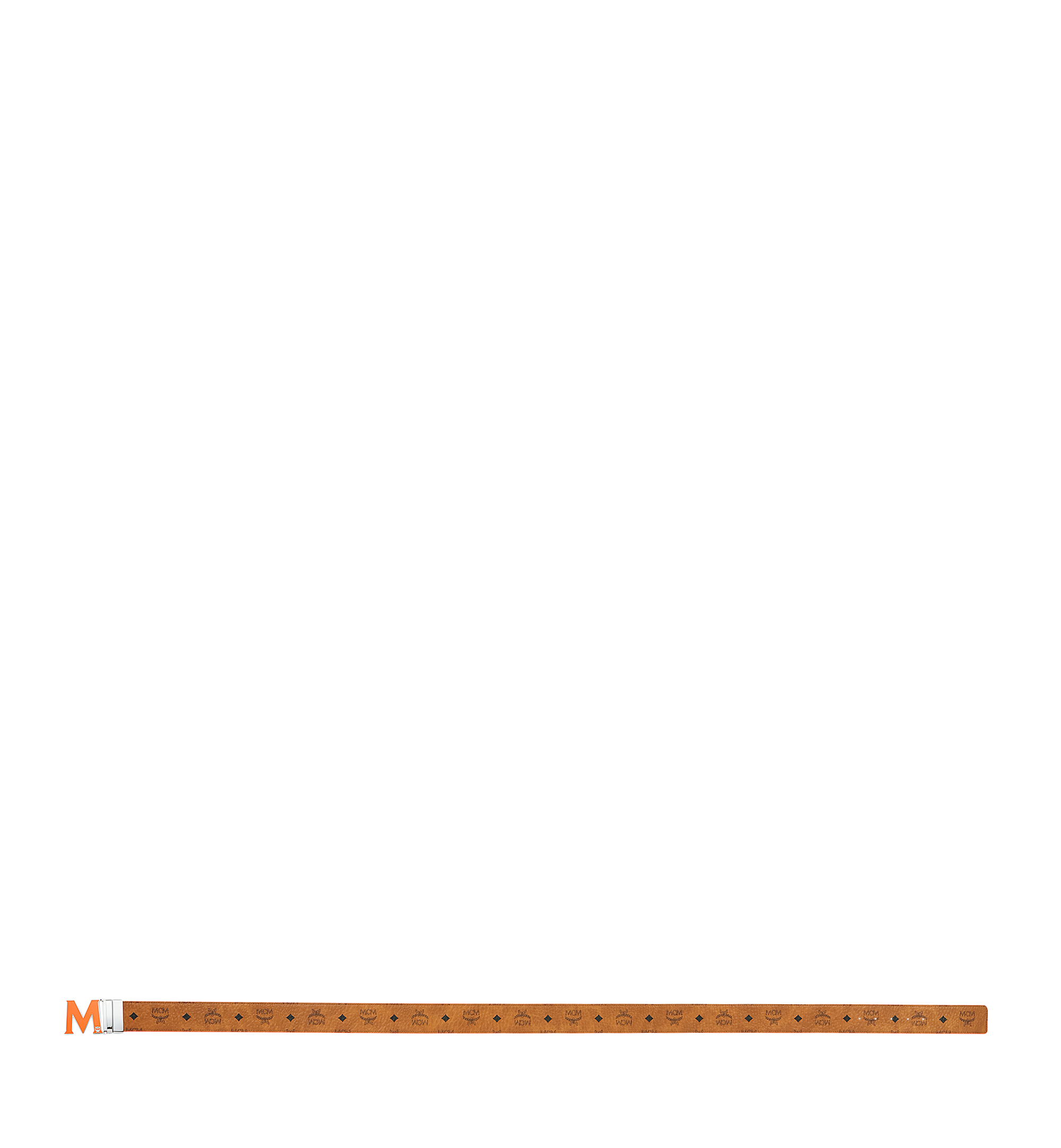 MCM Claus Flat M Reversible Belt 1.5" in Visetos Cognac MXB9SVI28CO001 Alternate View 2