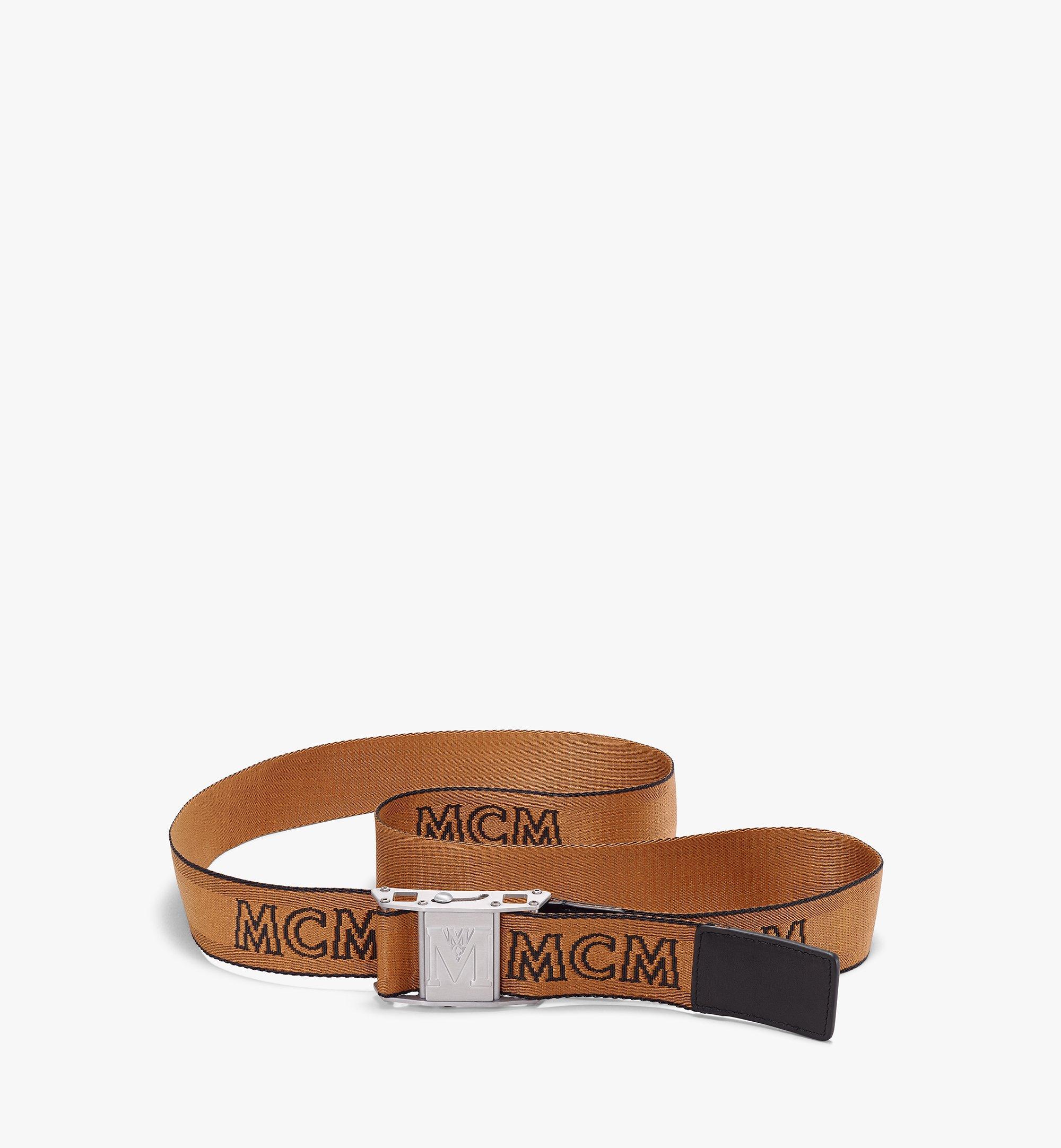 cognac mcm belt