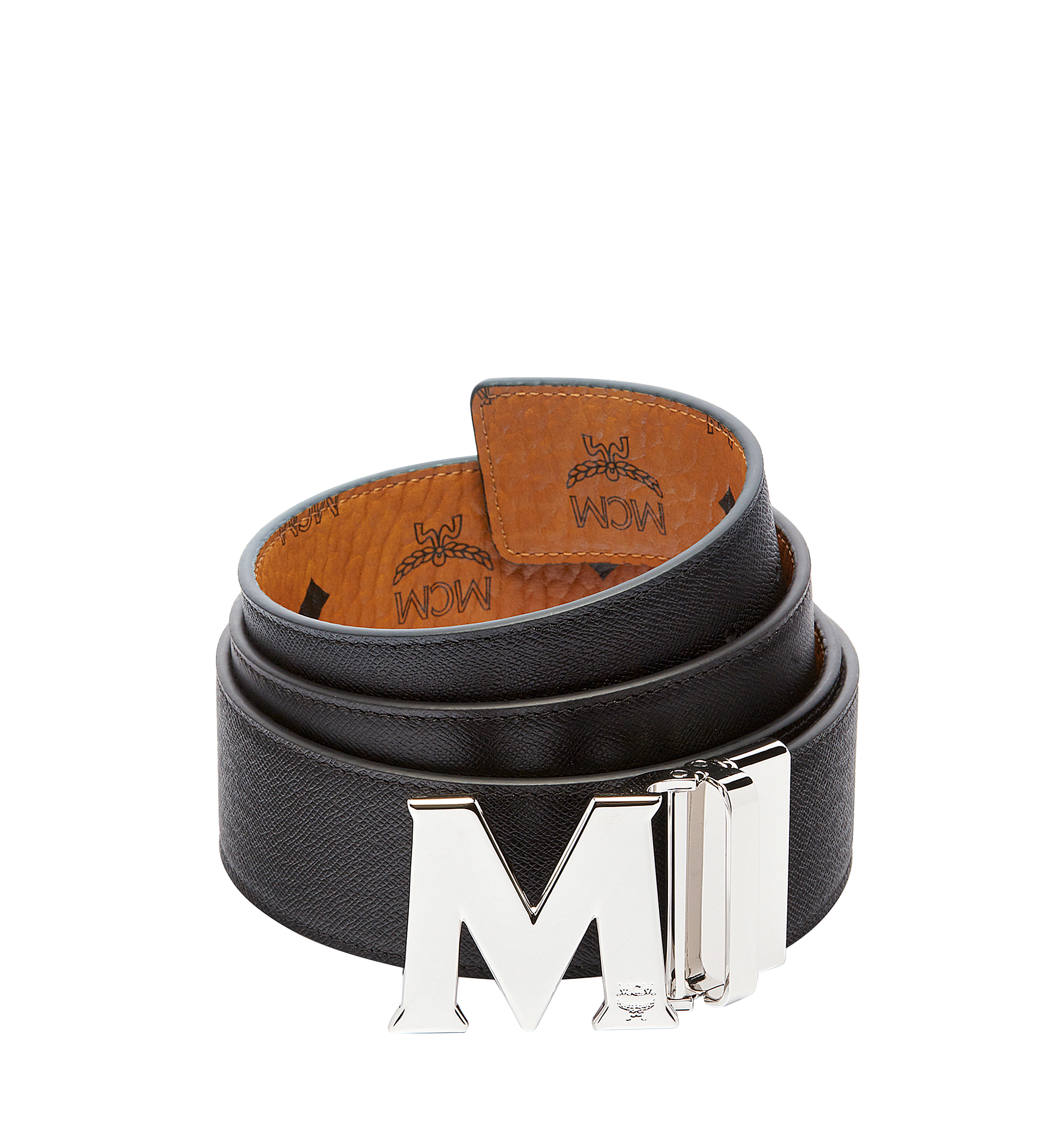 MCM Claus M Reversible Belt 4.5 cm in Visetos Cognac MXBAAVI01CO001 Alternate View 1