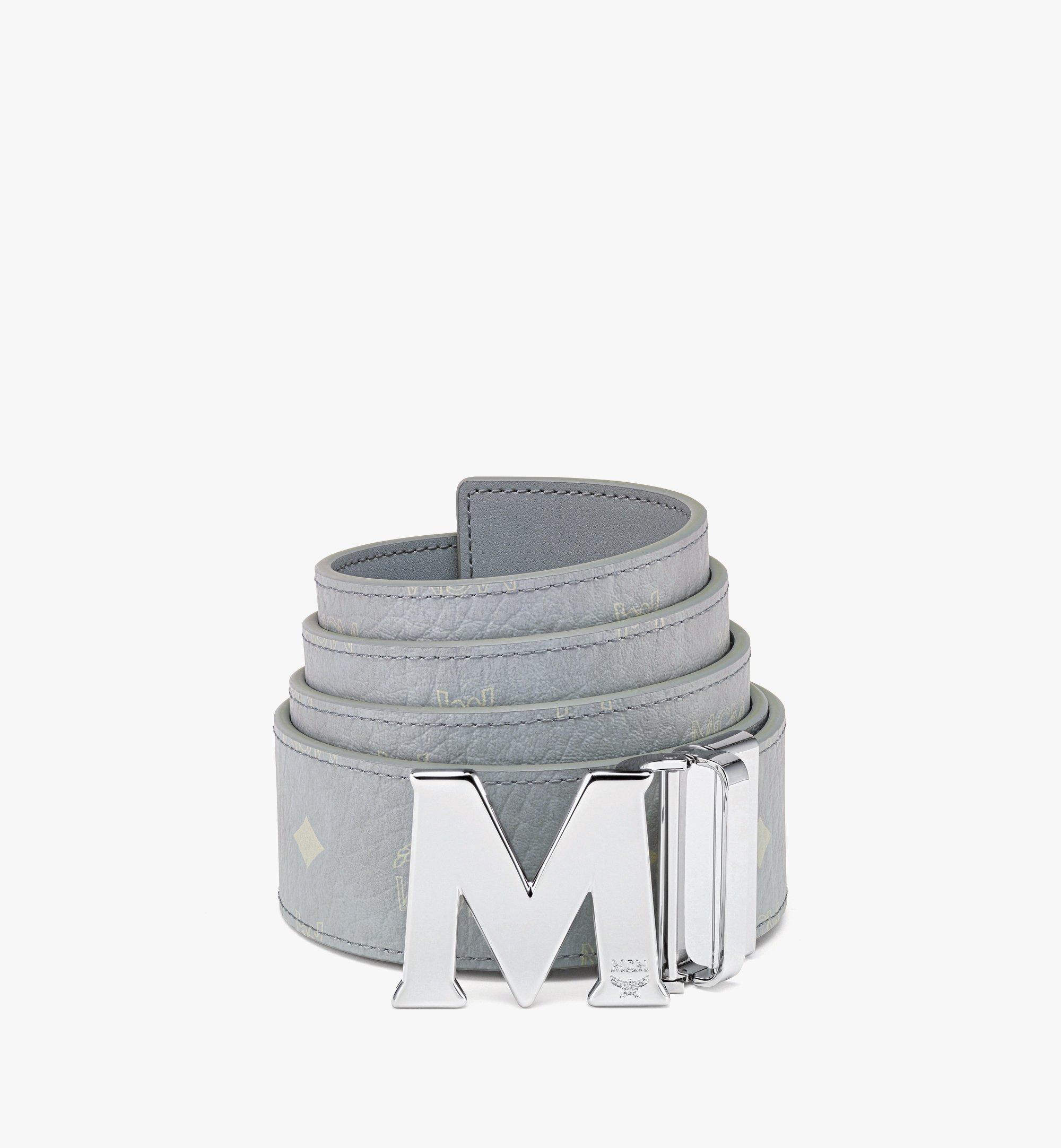 MCM Claus M Reversible Belt 1.75" in Visetos Grey MXBAAVI01FP001 Alternate View 1