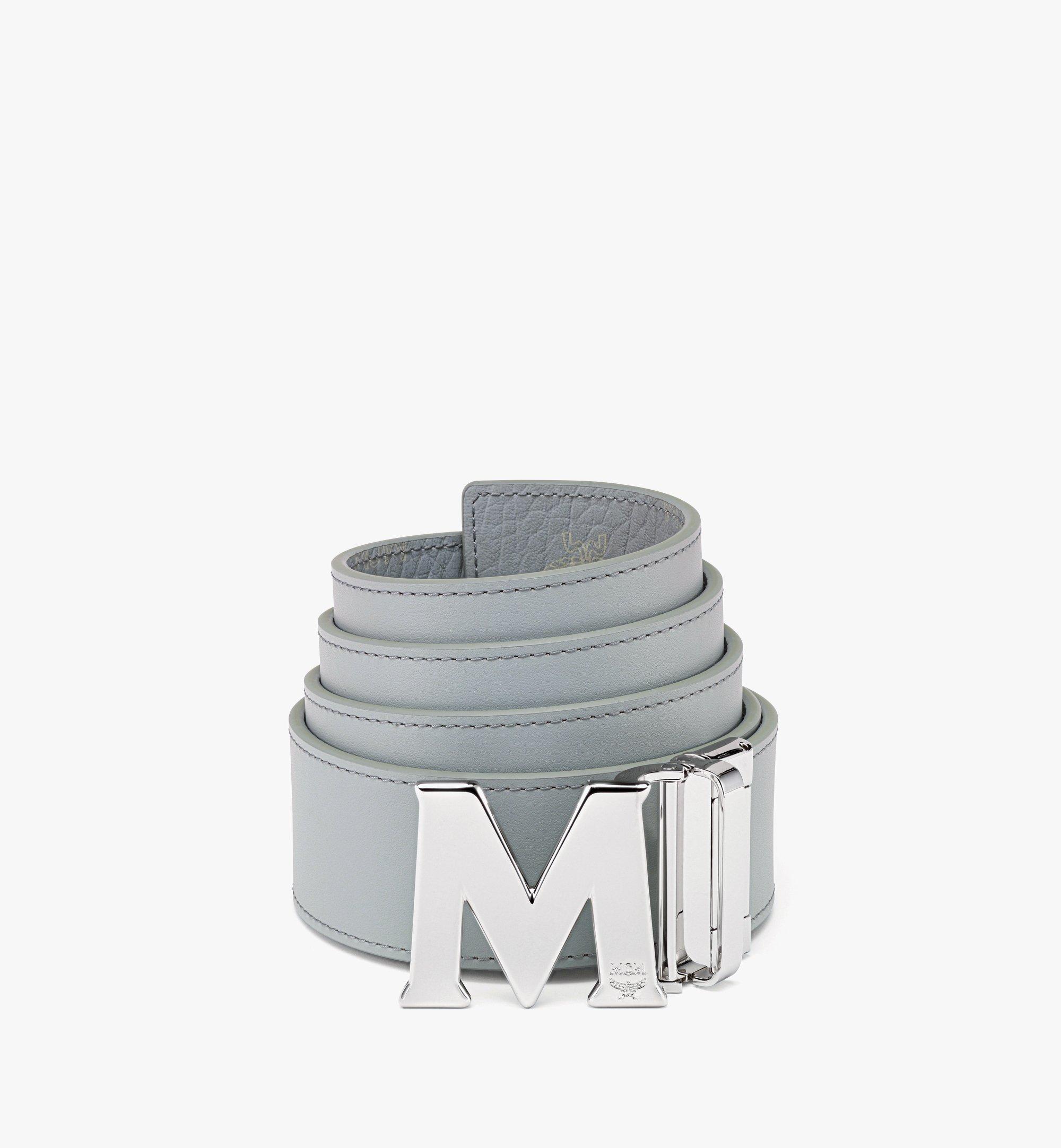 MCM Claus M Reversible Belt 1.75" in Visetos Grey MXBAAVI01FP001 Alternate View 2