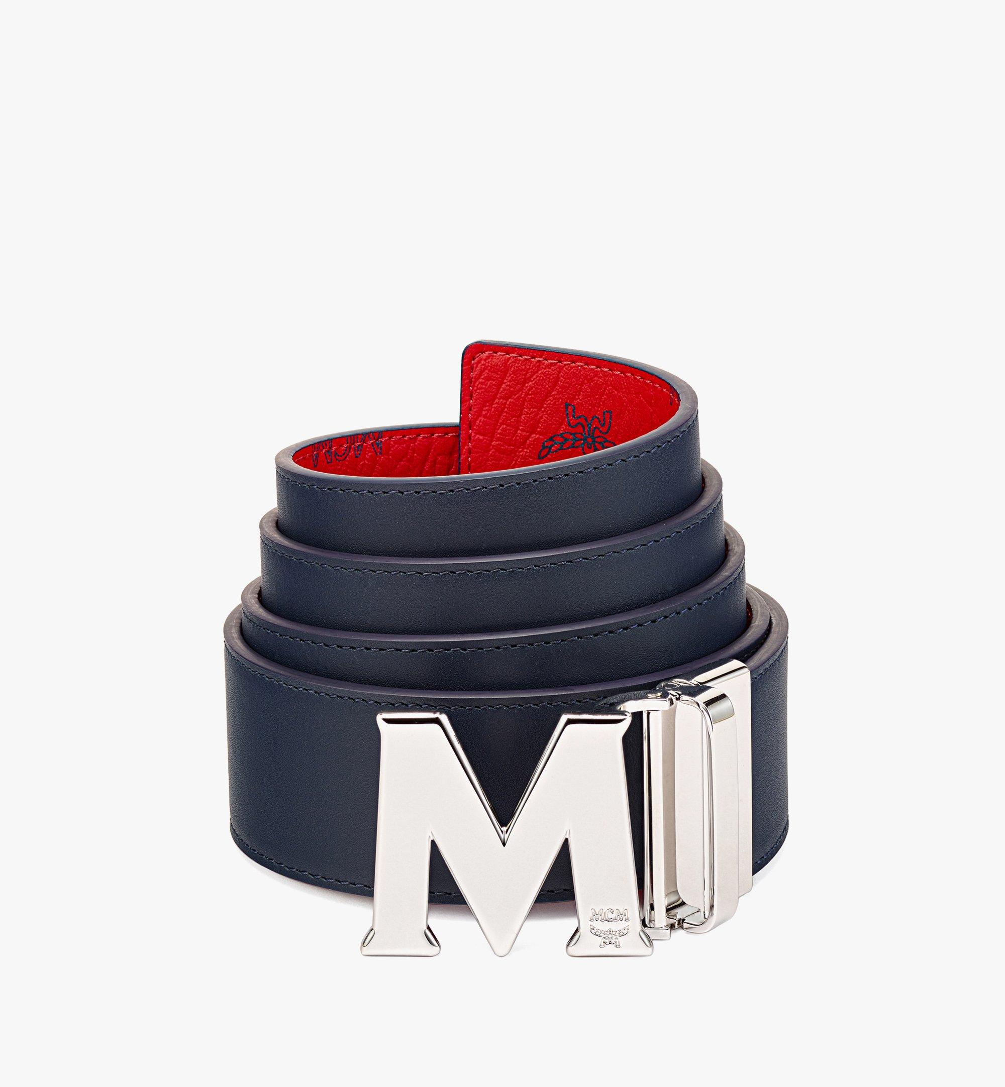 MCM Claus M Reversible Belt 1.75” in Visetos Red MXBAAVI01XC001 Alternate View 1